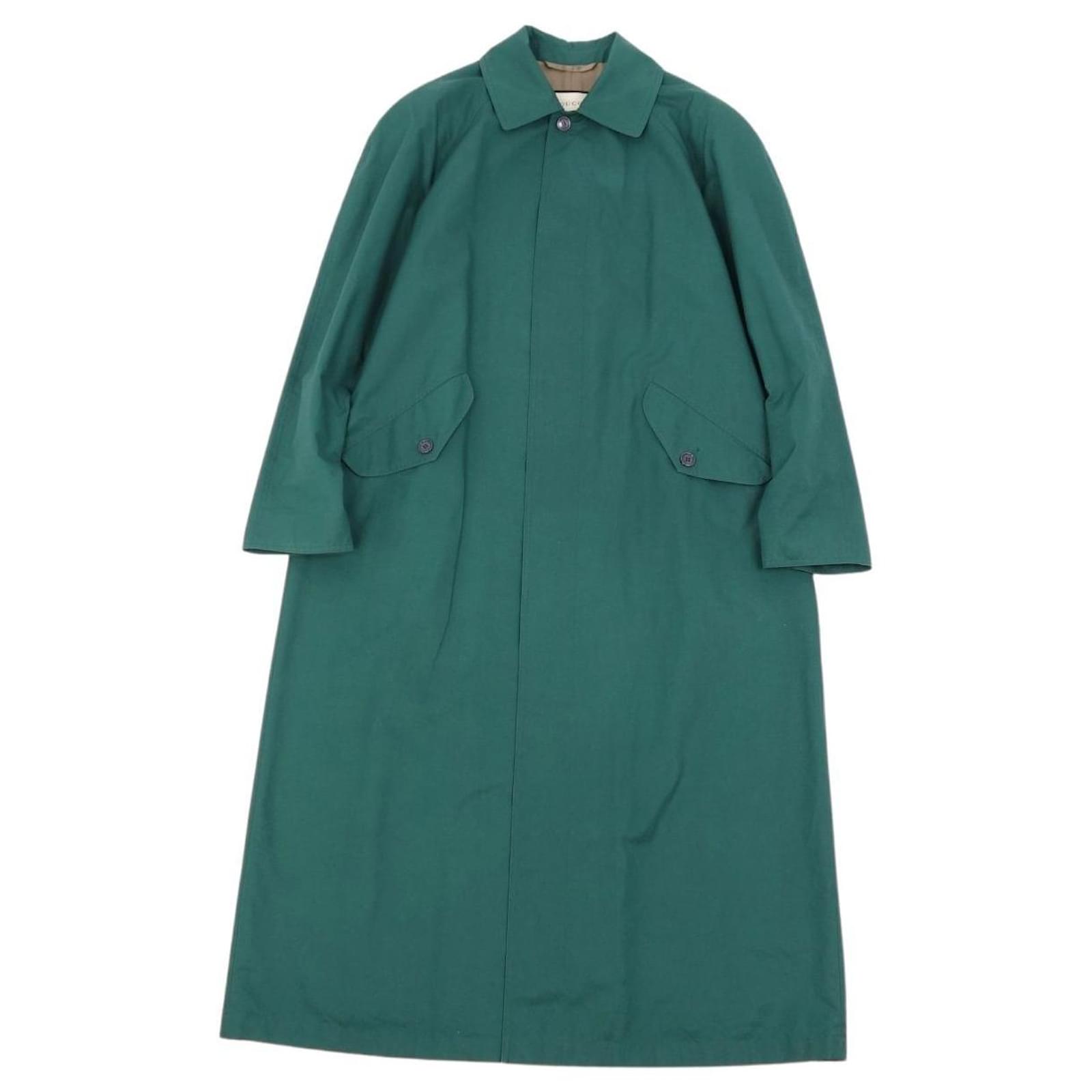 Gucci Männer Mäntel Oberbekleidung Grün Baumwolle Strahl ref