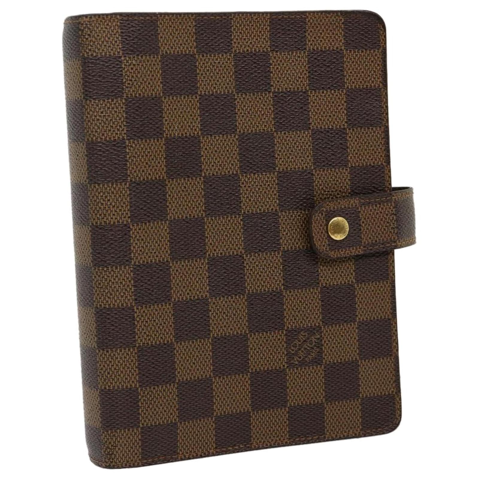 LOUIS VUITTON Damier Ebene Agenda MM Day Planner Cover