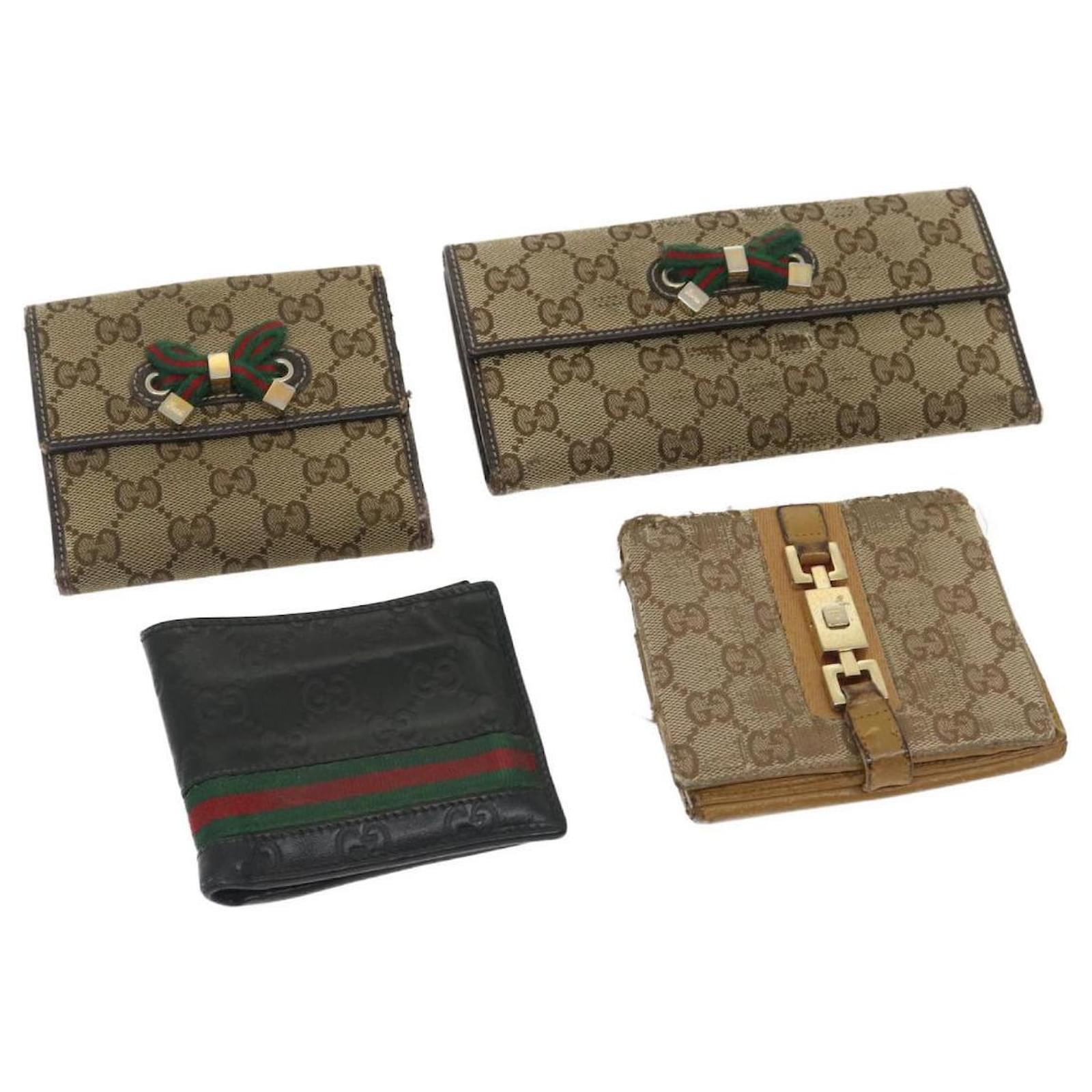 Gucci Ophidia Long Wallet - Brown