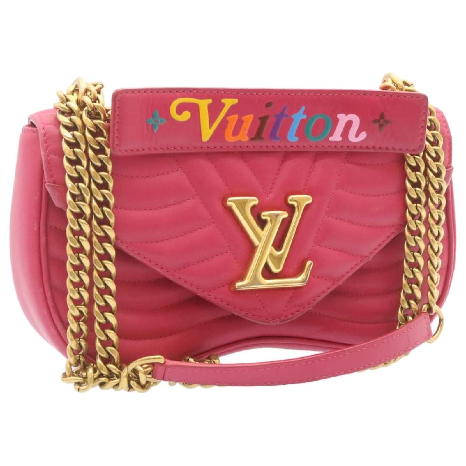 Louis Vuitton New Wave 2Way Chain Shoulder Bag Pink M55020 LV Auth 24027a  Leather ref.635791 - Joli Closet