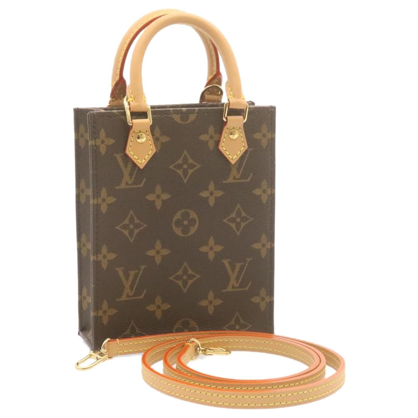 Louis Vuitton Petit Sac Plat Monogram Canvas Crossbody Bag M69442 