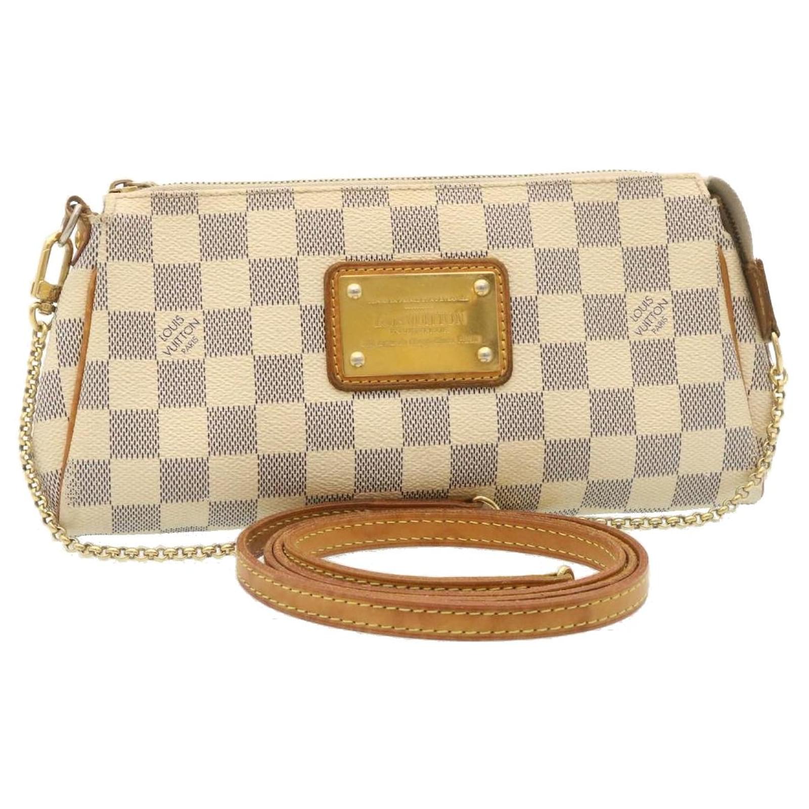 LOUIS VUITTON Damier Azur Eva Clutch Crossbody Bag