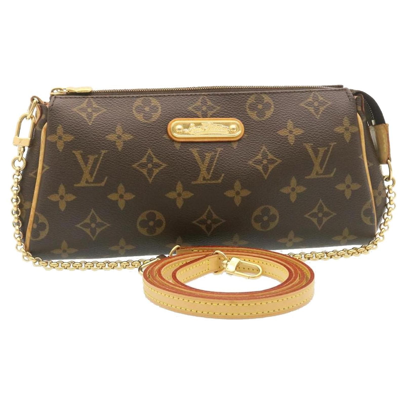 Louis Vuitton Monogram Eva 2Way Pouch Shoulder Bag M95567 LV Auth