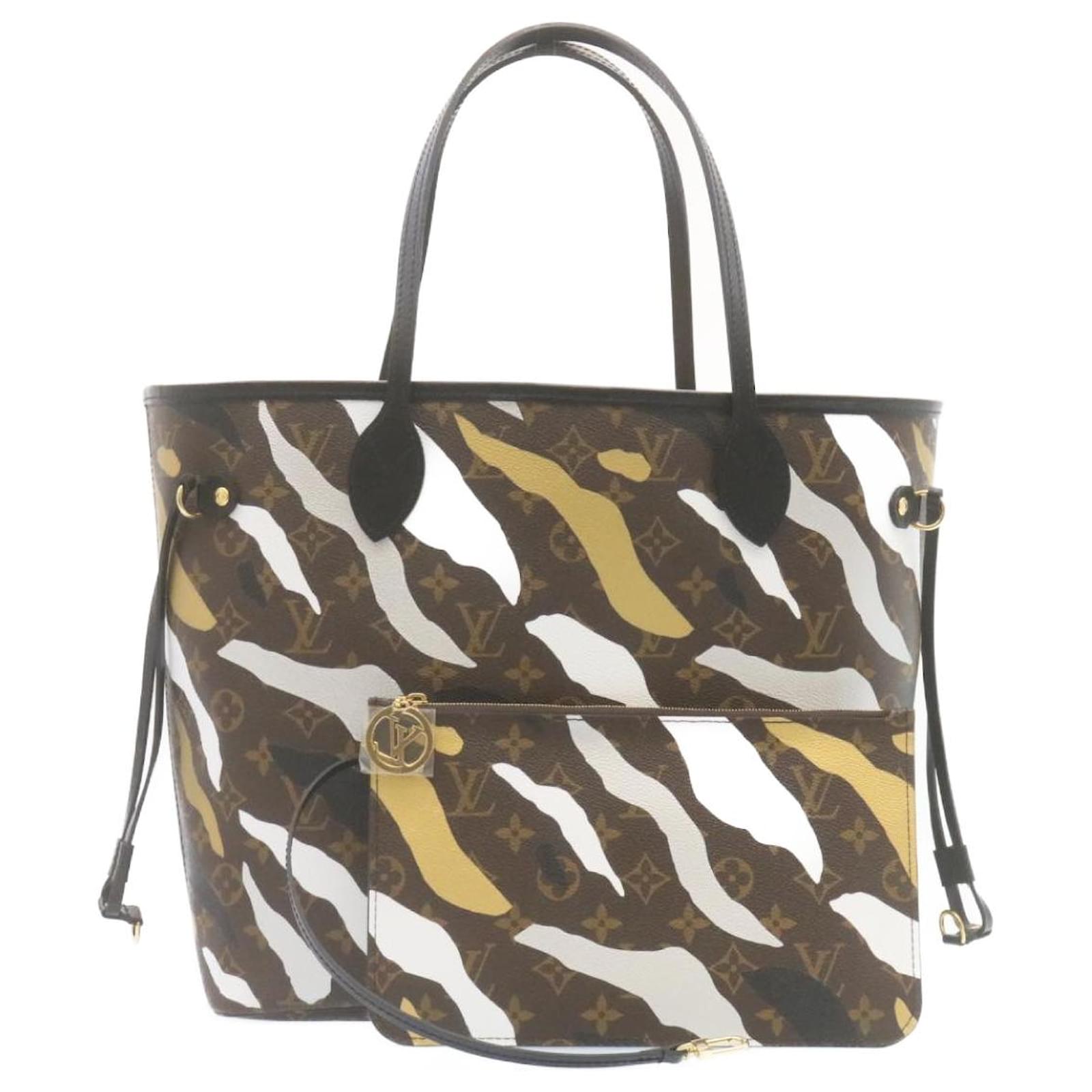 Totes Louis Vuitton Louis Vuitton ~ Lol Monogram Camouflage Neverfull mm Tote Bag M45201 Auth 29024A