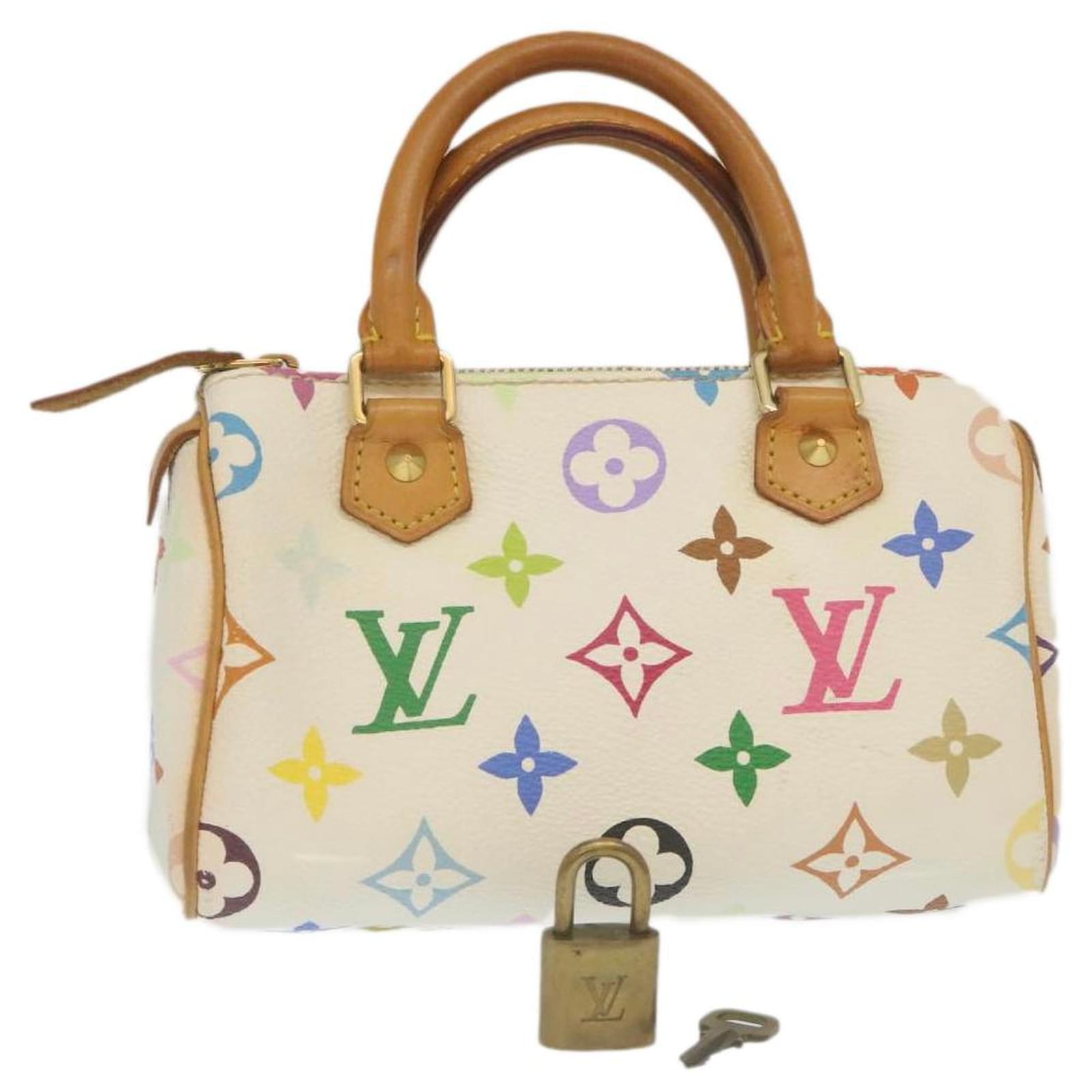 LOUIS VUITTON Monogram Multicolor Mini Speedy Hand Bag White M92645 Auth  pt992 ref.636158 - Joli Closet