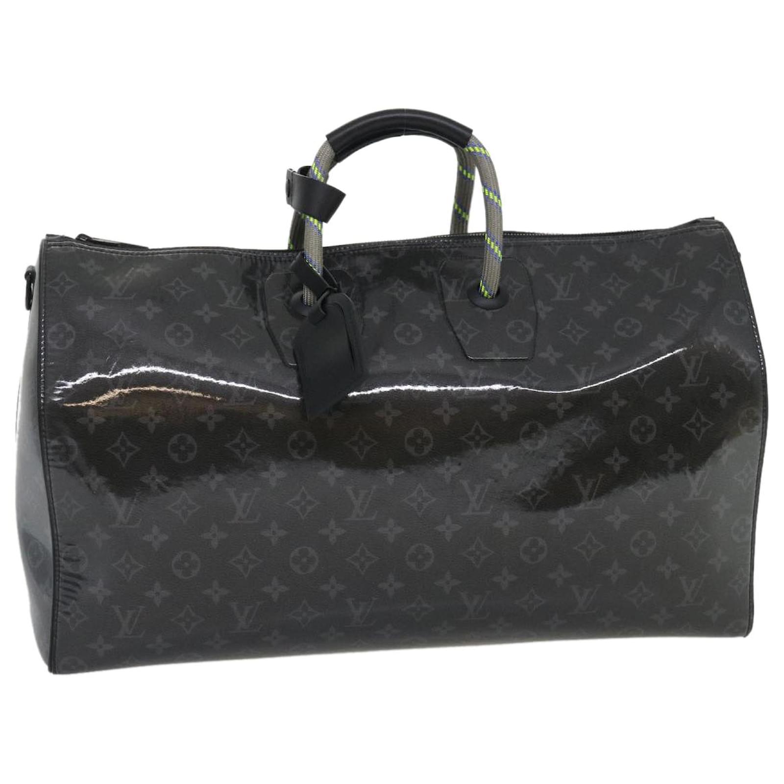 Handbags Louis Vuitton Louis Vuitton Eclipse Glaze Keepall Bandouliere 50 Boston Bag M43901 Auth 29548a