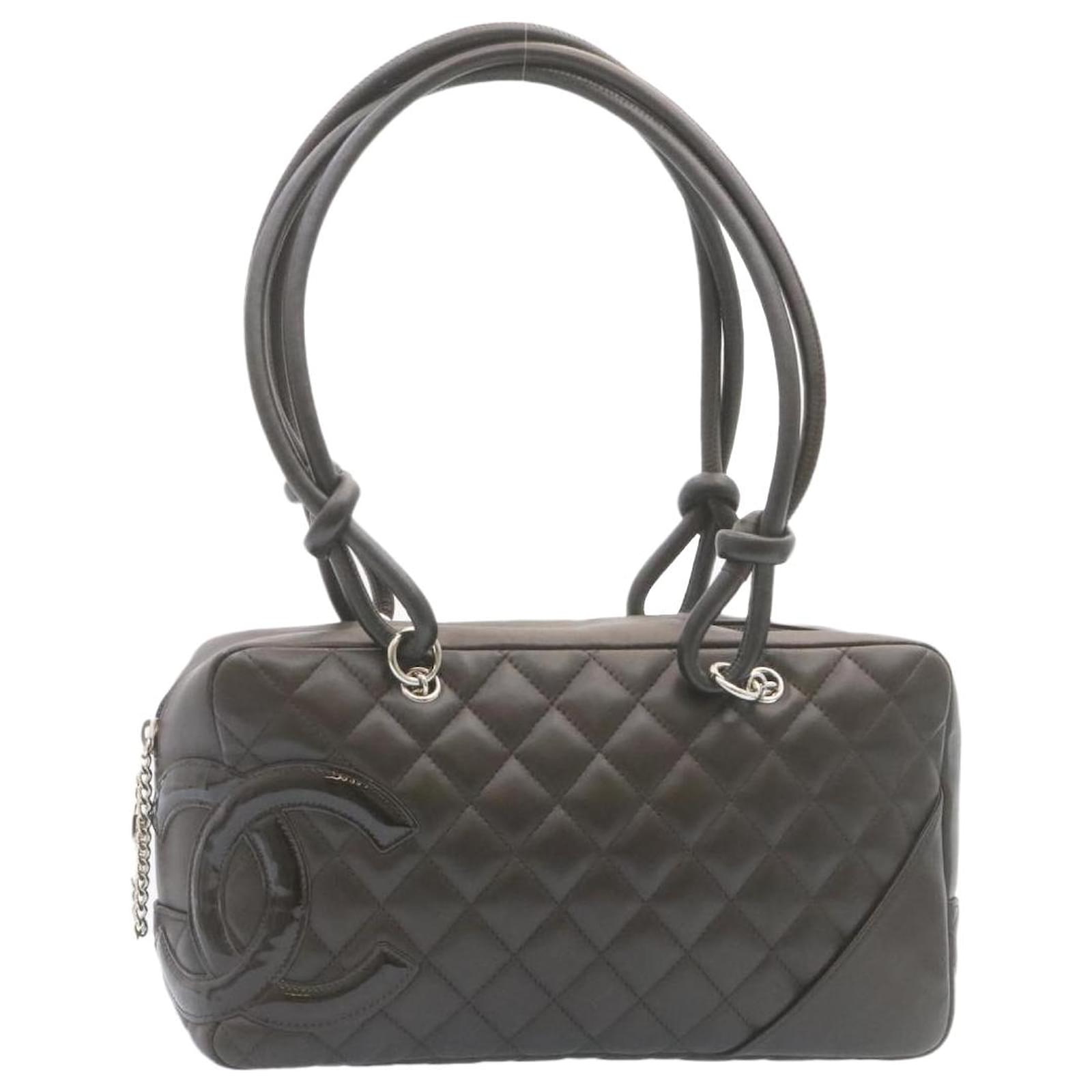 CHANEL Cambon Line Hand Bag Black