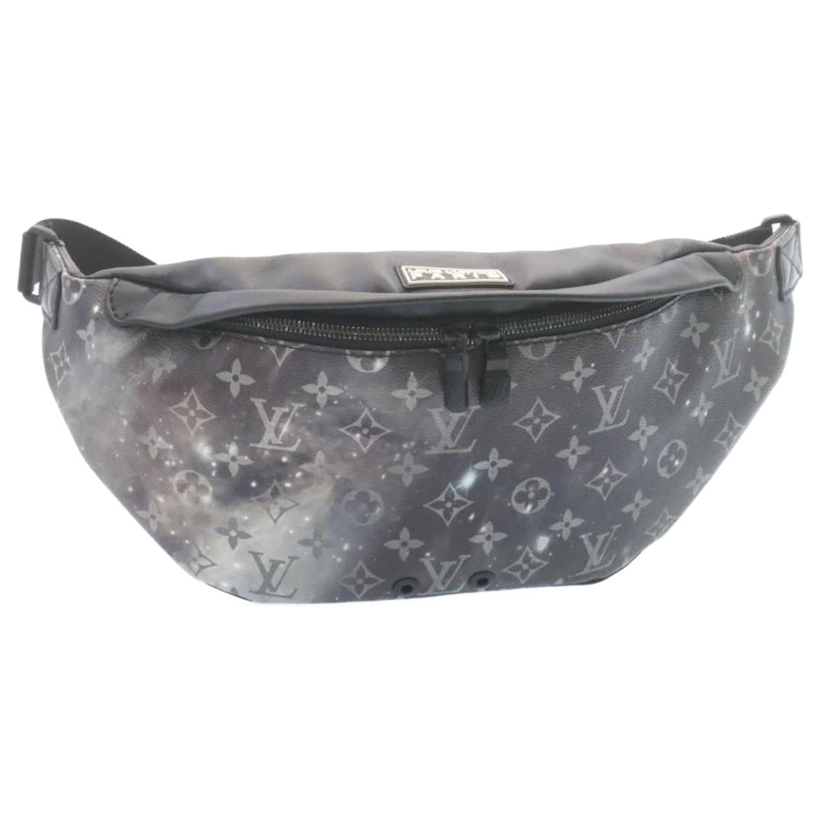 Handbags Louis Vuitton Louis Vuitton Monogram Galaxy Discovery Bum Bag Shoulder Bag Black Auth 28275A