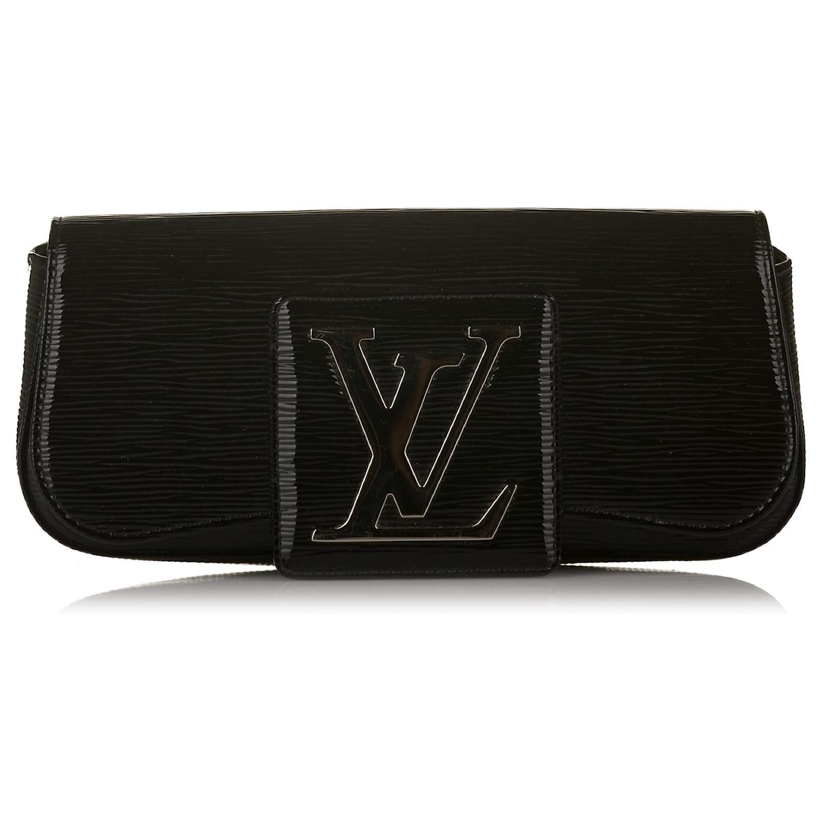 Louis Vuitton Black Electric Epi Leather Pochette SoBe Clutch Bag - Yoogi's  Closet