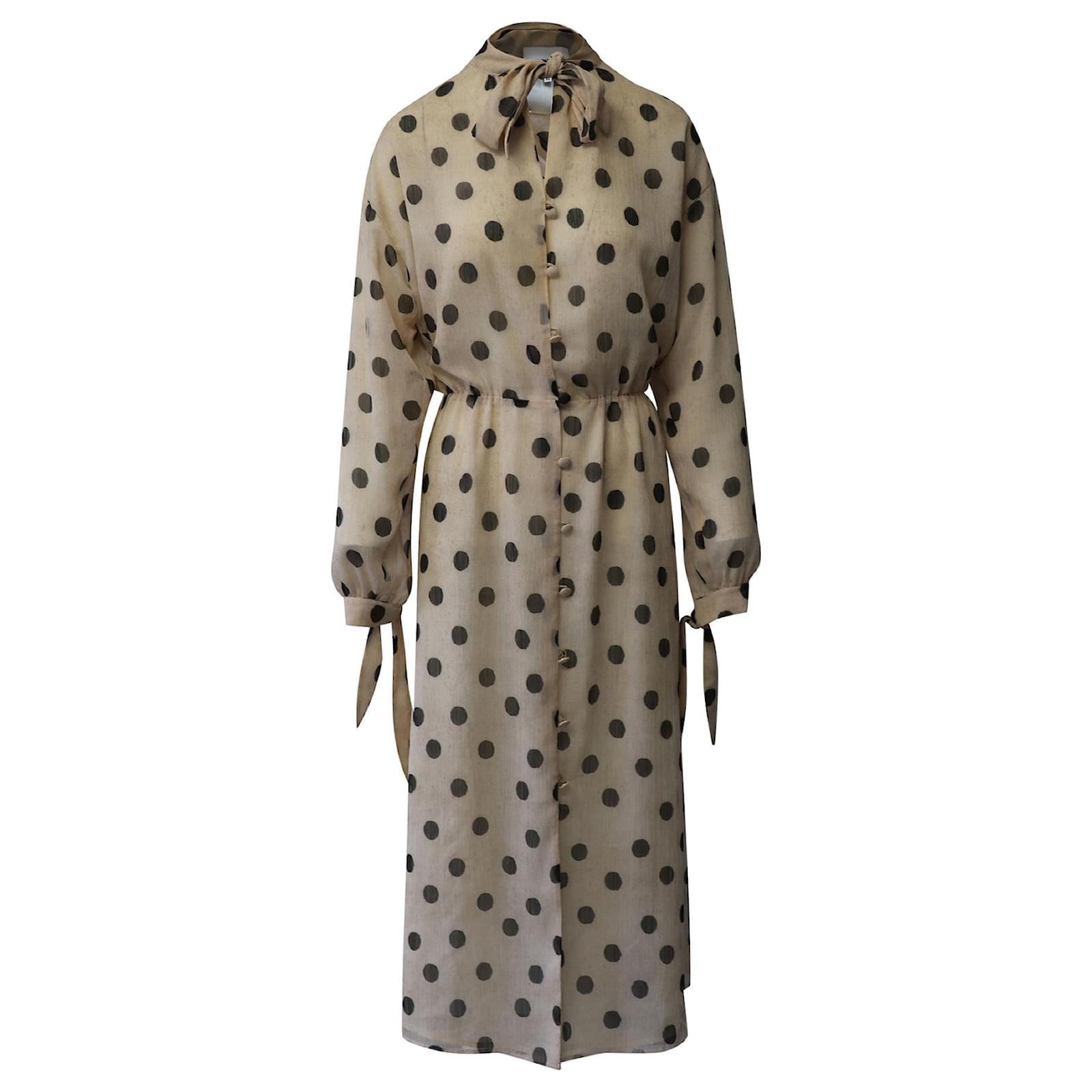 Nanushka polka hot sale dot dress