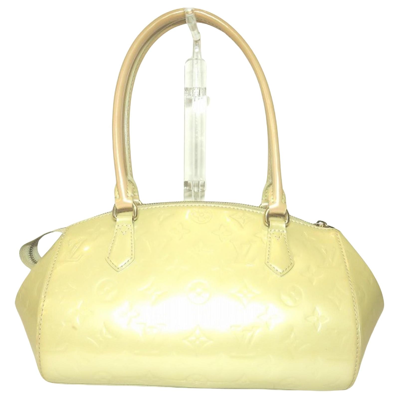 Sherwood patent leather bag Louis Vuitton Yellow in Patent leather -  35479380