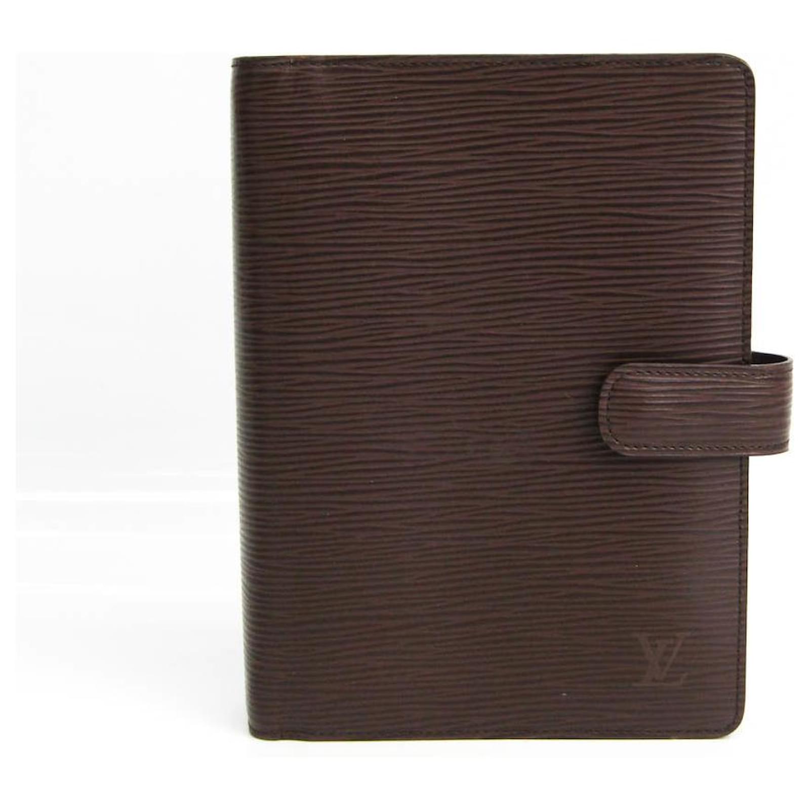 Louis Vuitton Large agenda cover Brown Leather ref.99002 - Joli Closet