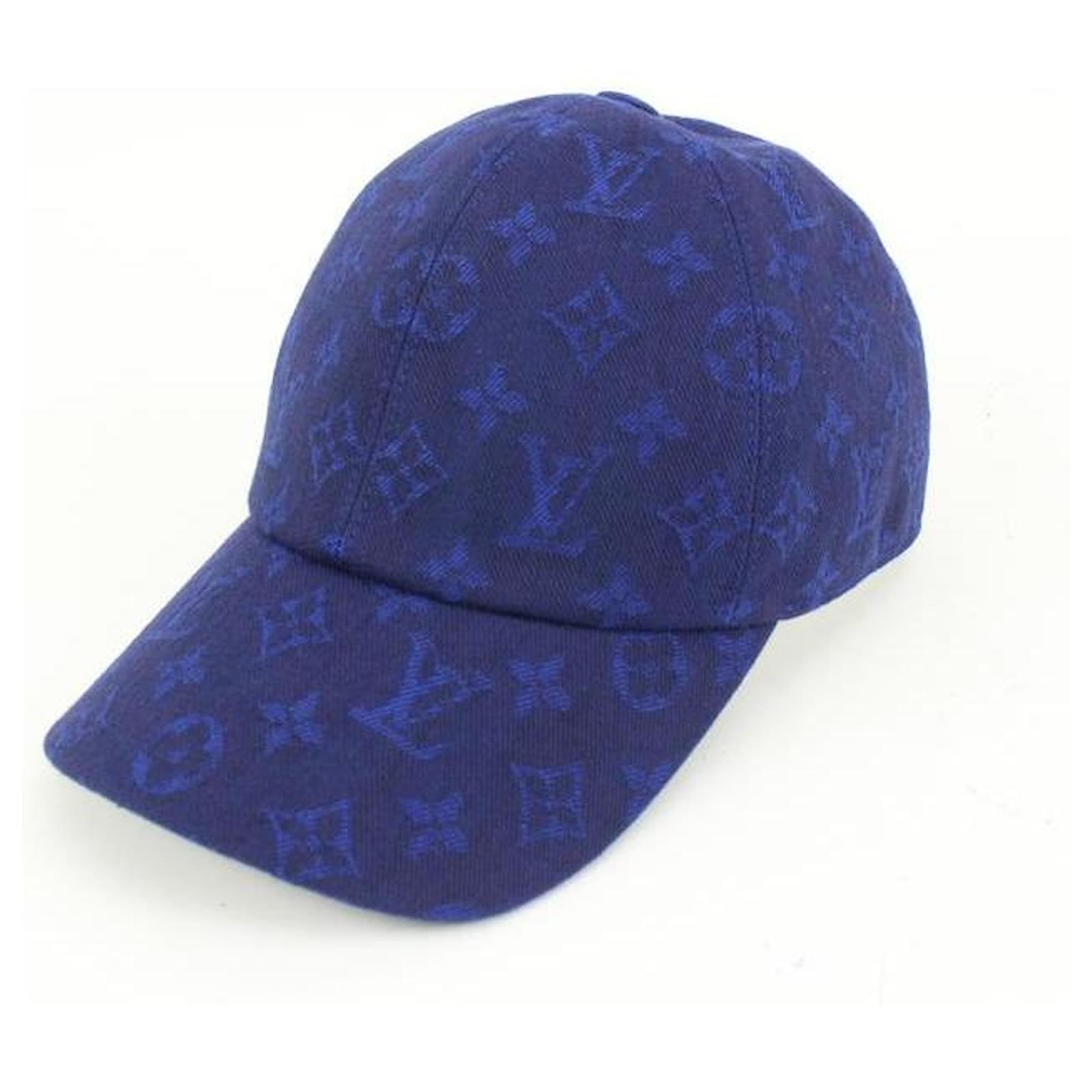 Louis Vuitton Blue Monogram Essential Baseball Cap Ou Pas Hat
