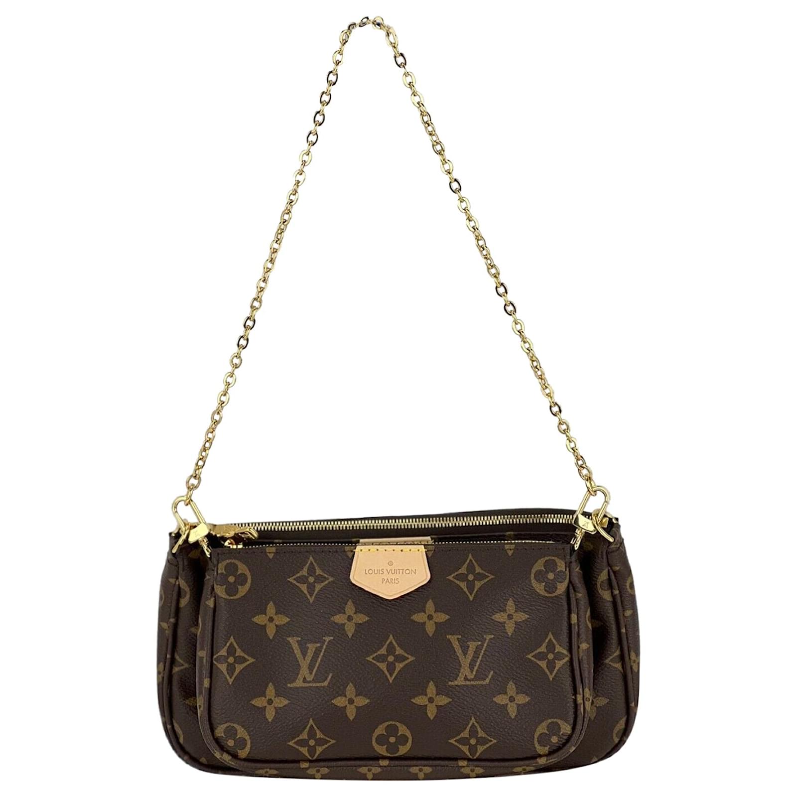 Louis Vuitton Shoulder Bag Multi Pochette Accessoires Monogram Canvas Brown  C115 Leather ref.639199 - Joli Closet