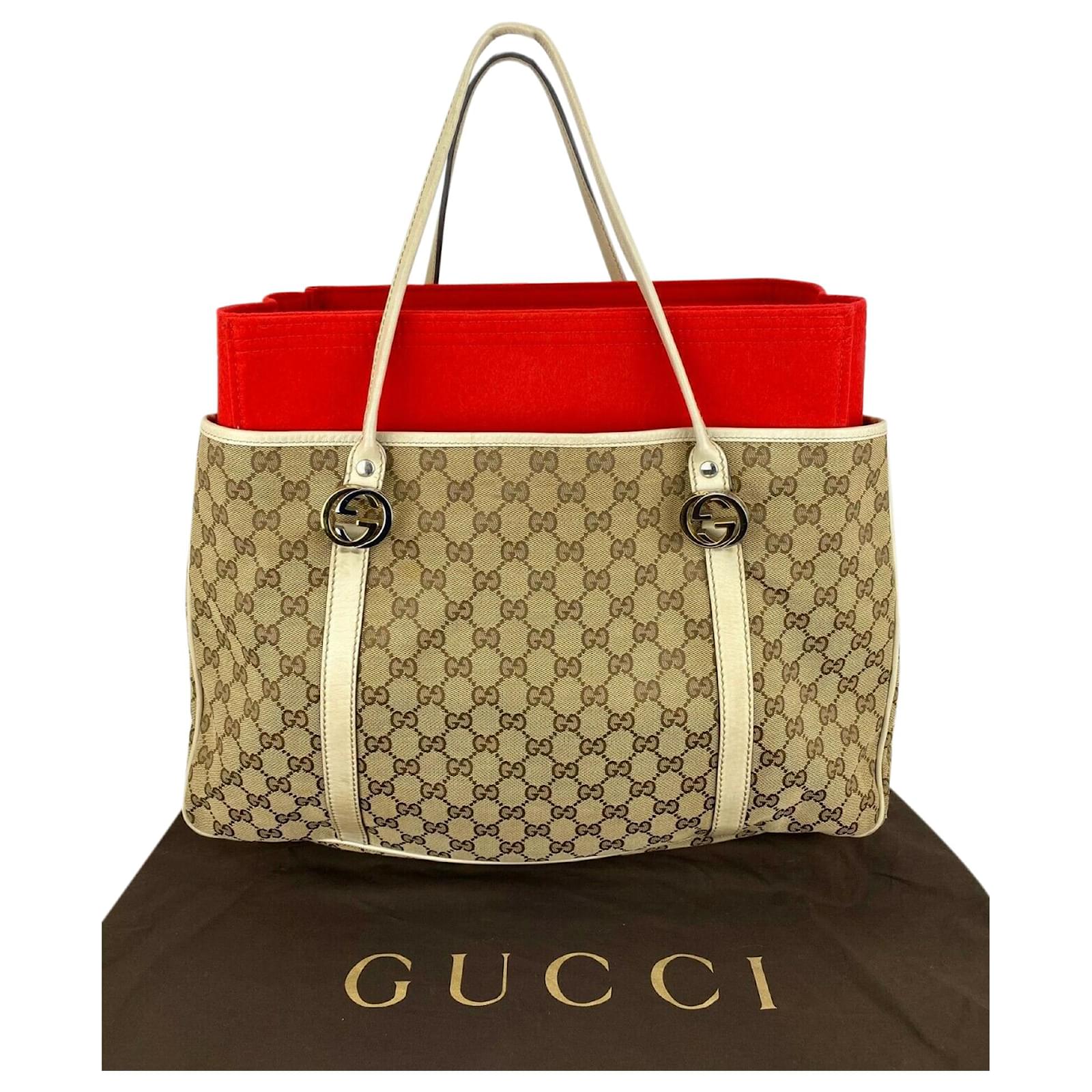 Gucci Tote Bag GG Monogram Large Jolie - Used Gucci Bags