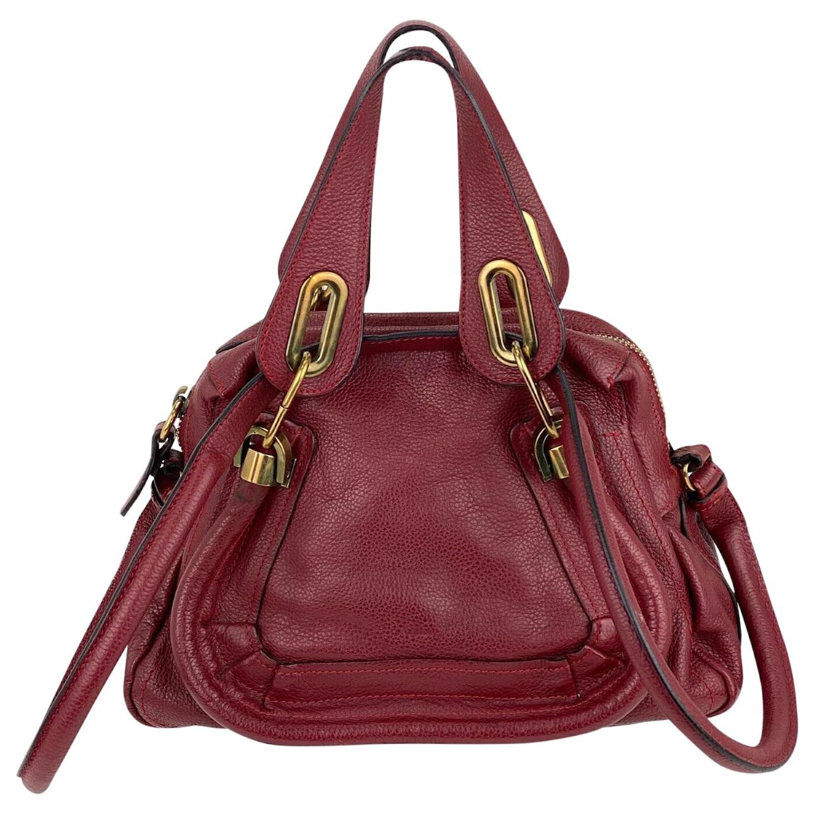 Chloé Chloe Chloe Bag Small Paraty Red Calfkin Leather 2way Shoulder  Crossbody Hand Bag B446 Pony-style calfskin ref.639525 - Joli Closet