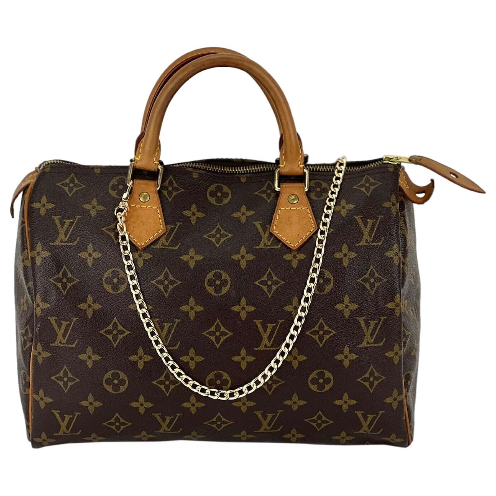 Louis Vuitton Louis Vuitton Hand Bag Monogram Speedy 30 Crossbody