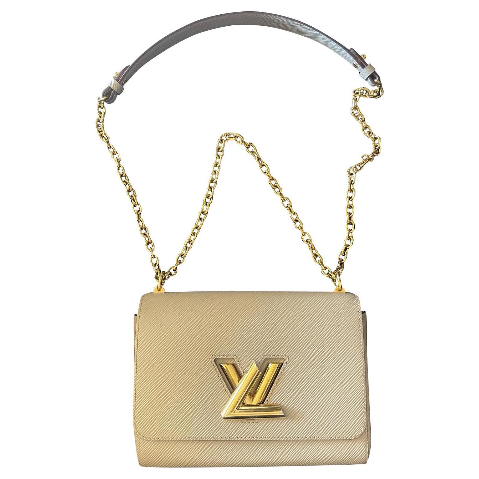 Louis Vuitton Beige Epi Leather Twist MM Bag Louis Vuitton