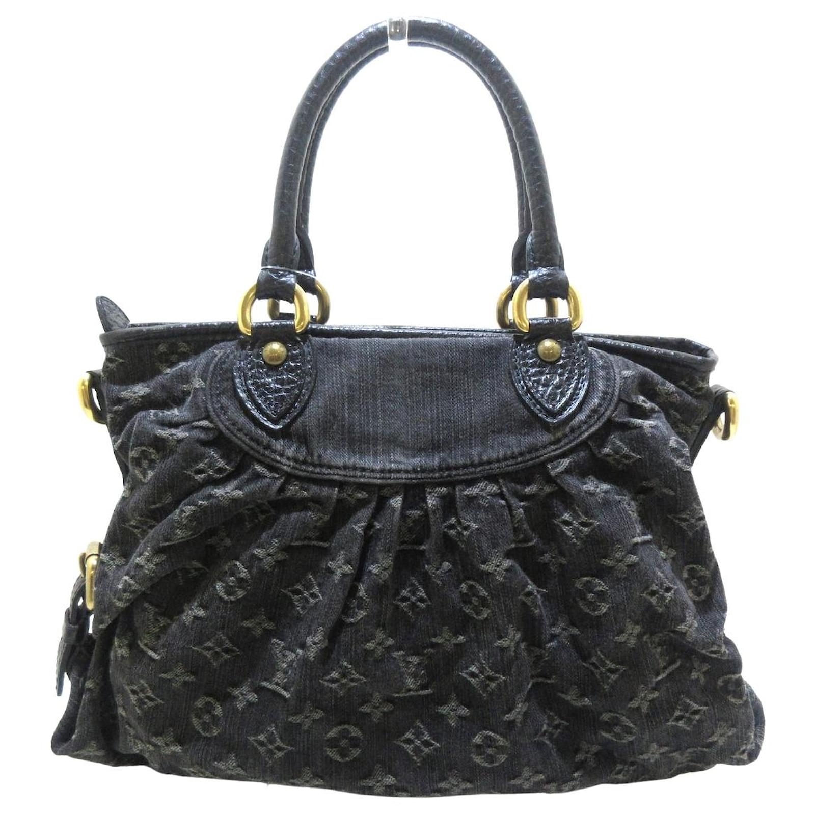 Louis Vuitton Neo Cabby Black Denim ref.640145 - Joli Closet