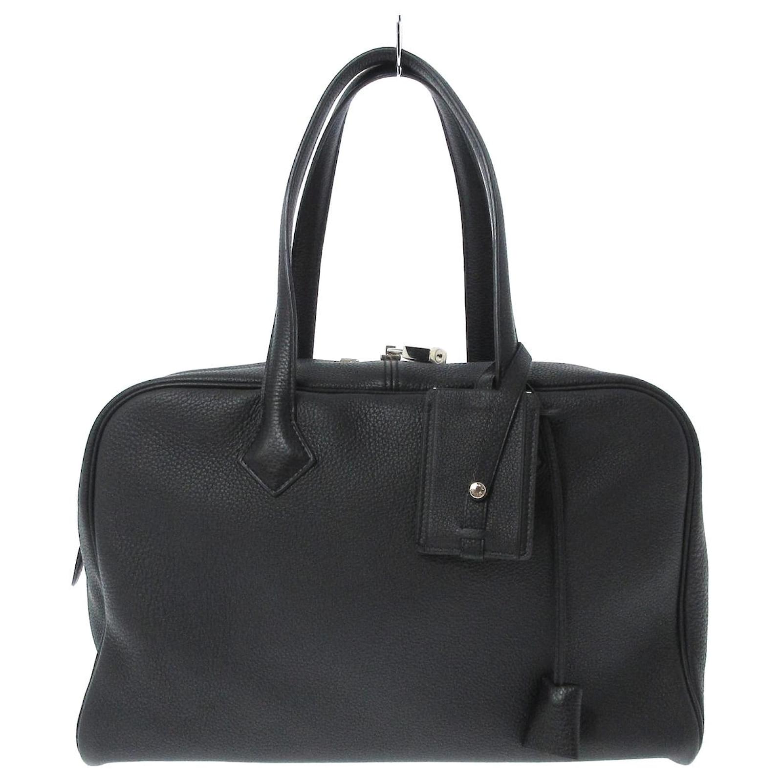 Hermès Victoria Black Leather ref.640171 - Joli Closet