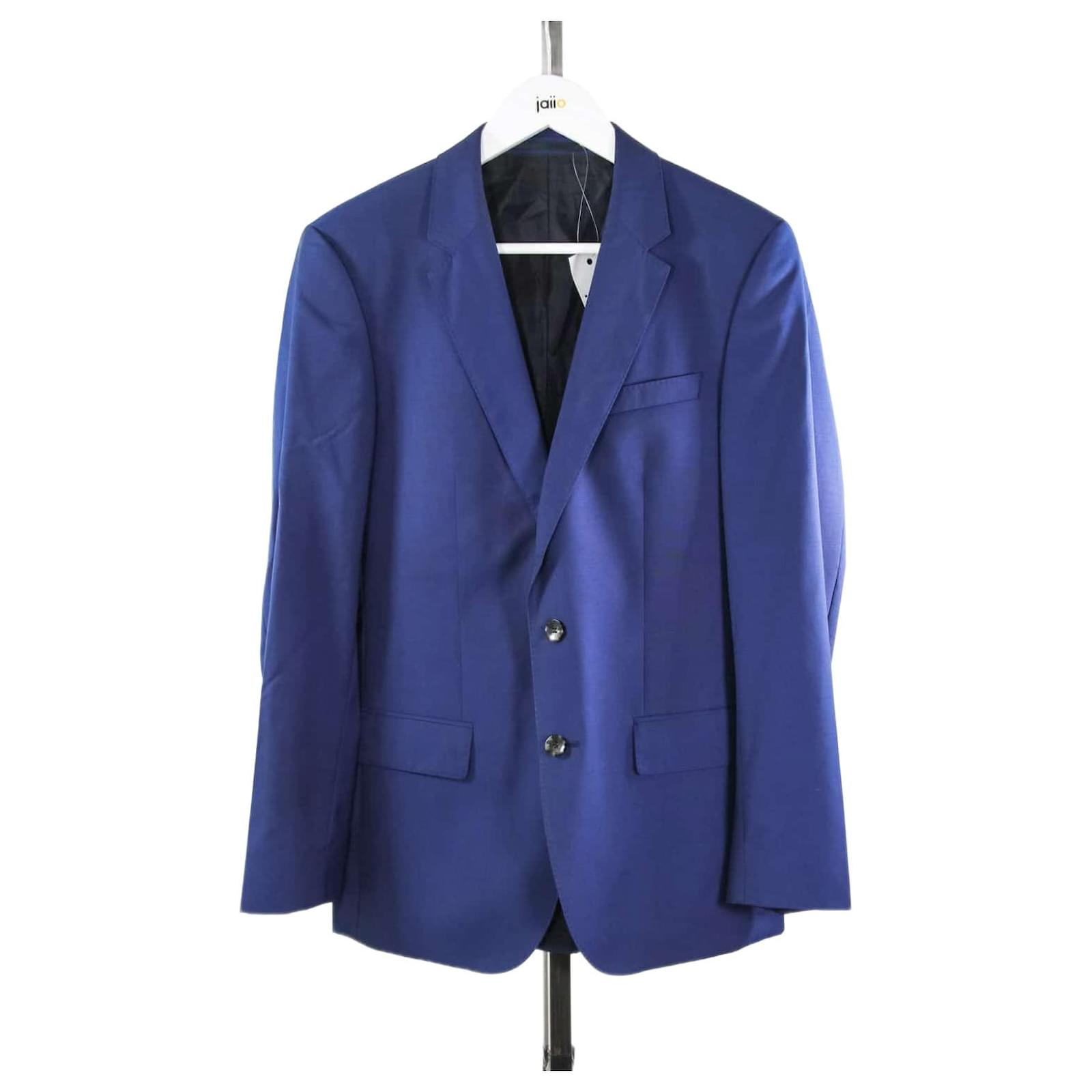 Costume Hugo Boss S Viscose Bleu ref.640422 Joli Closet