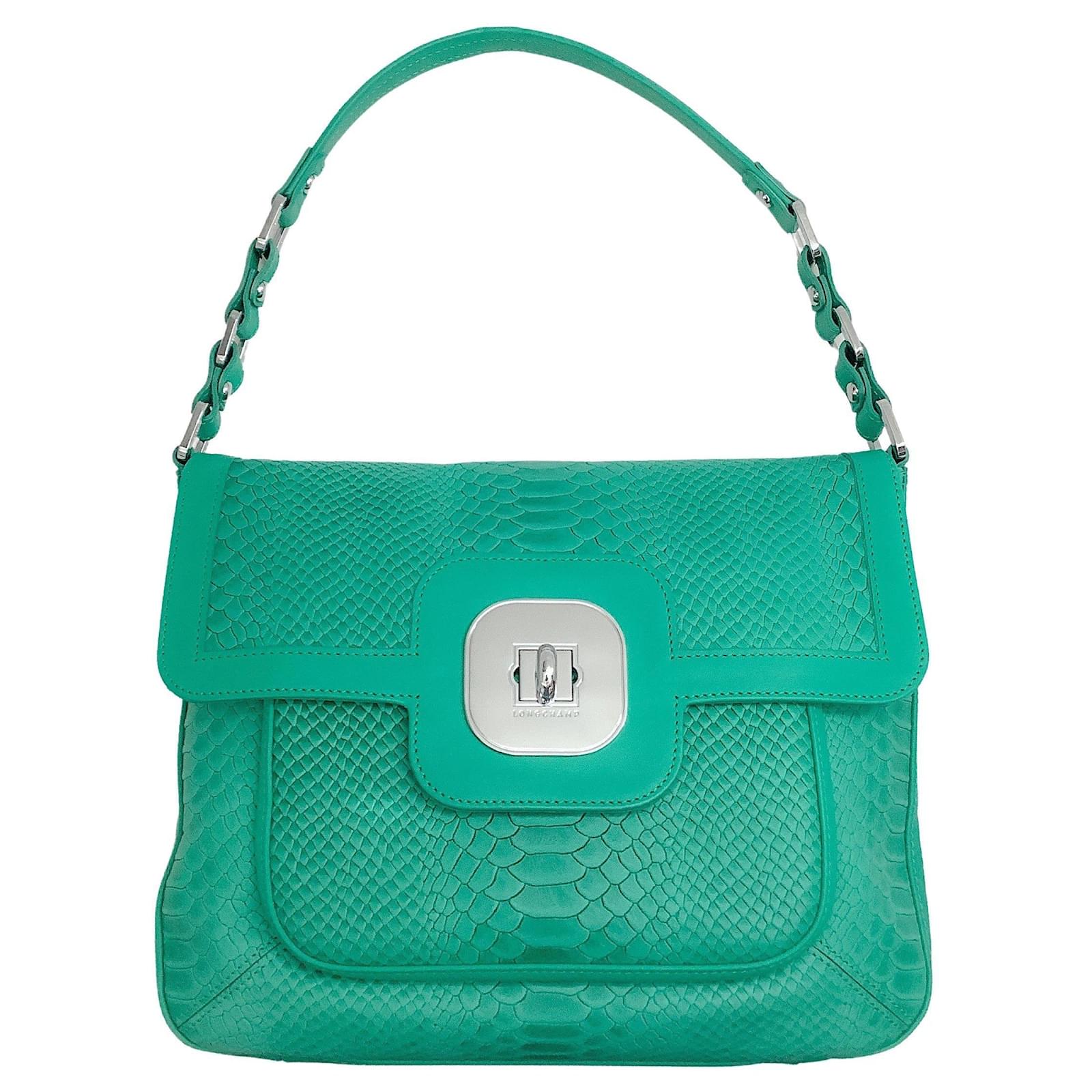 Longchamp Gatsby Green Leather Shoulder Bag ref.641157 - Joli Closet