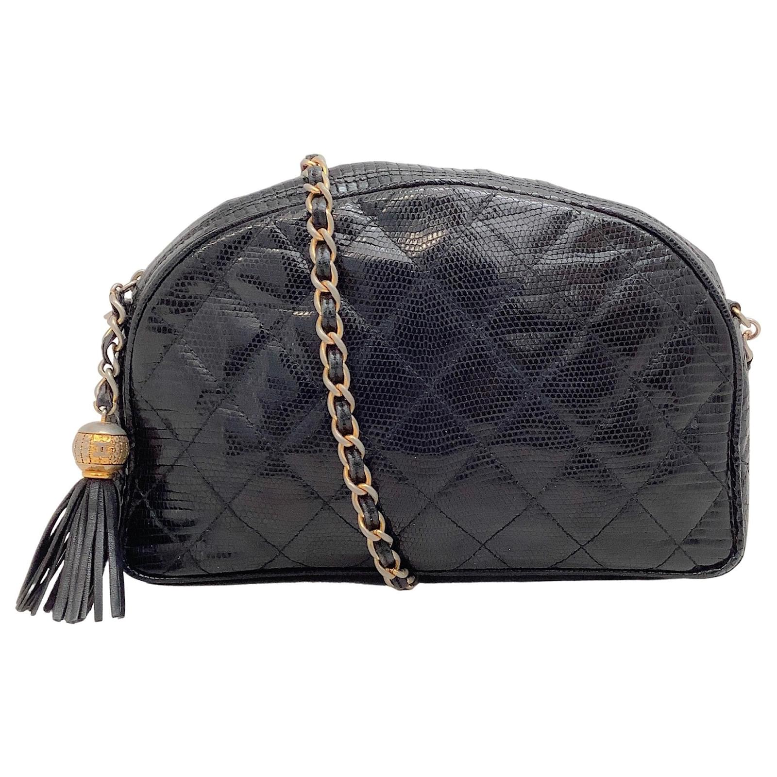 Chanel lizard skin discount bag