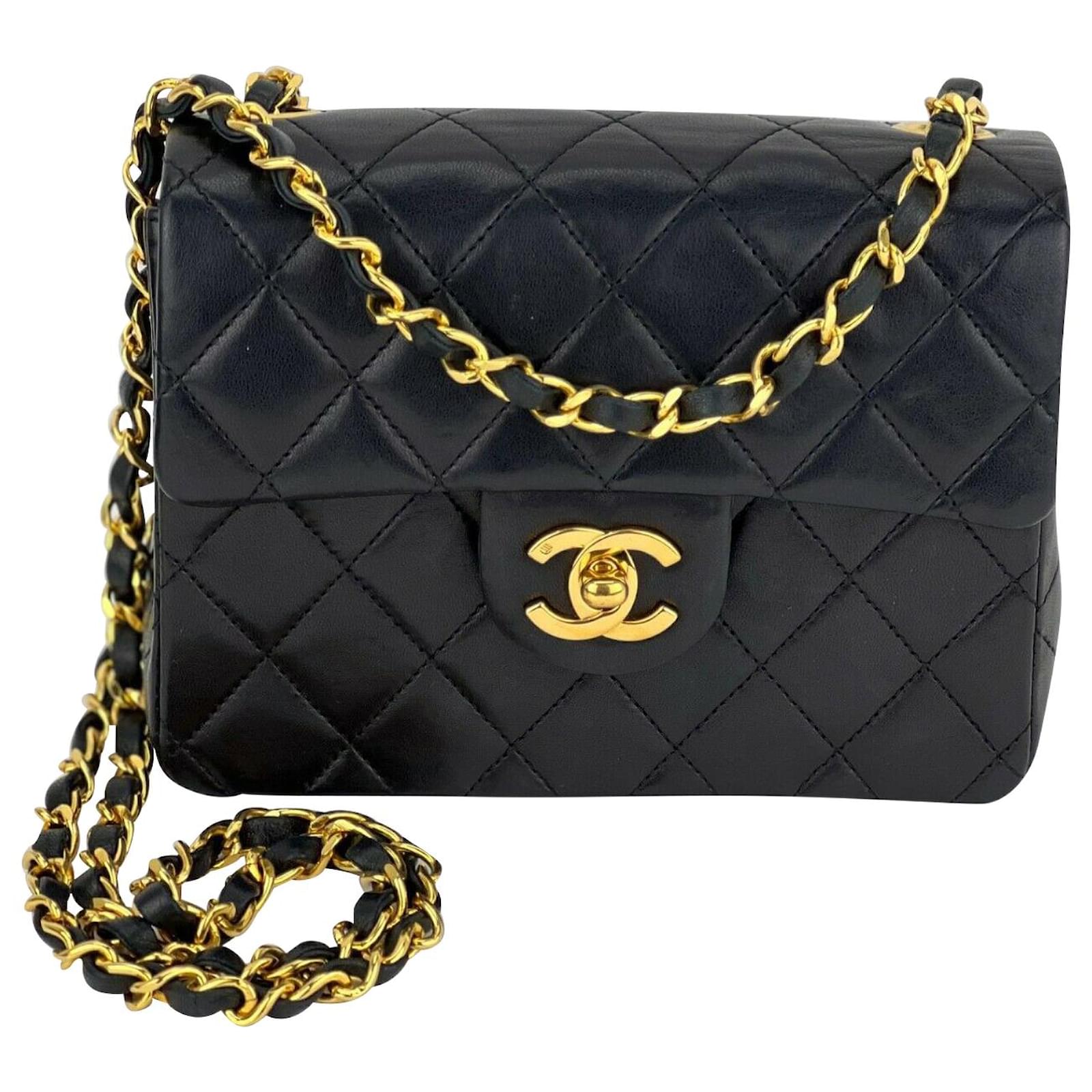 Chanel Handbag Vintage Square Classic Mini Single Flap Quilted