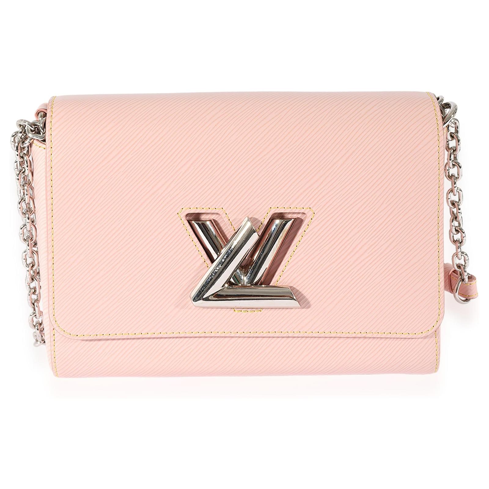 Louis Vuitton Twist Pink Epi Rose Ballerine Leather Chain Wallet Bag 
