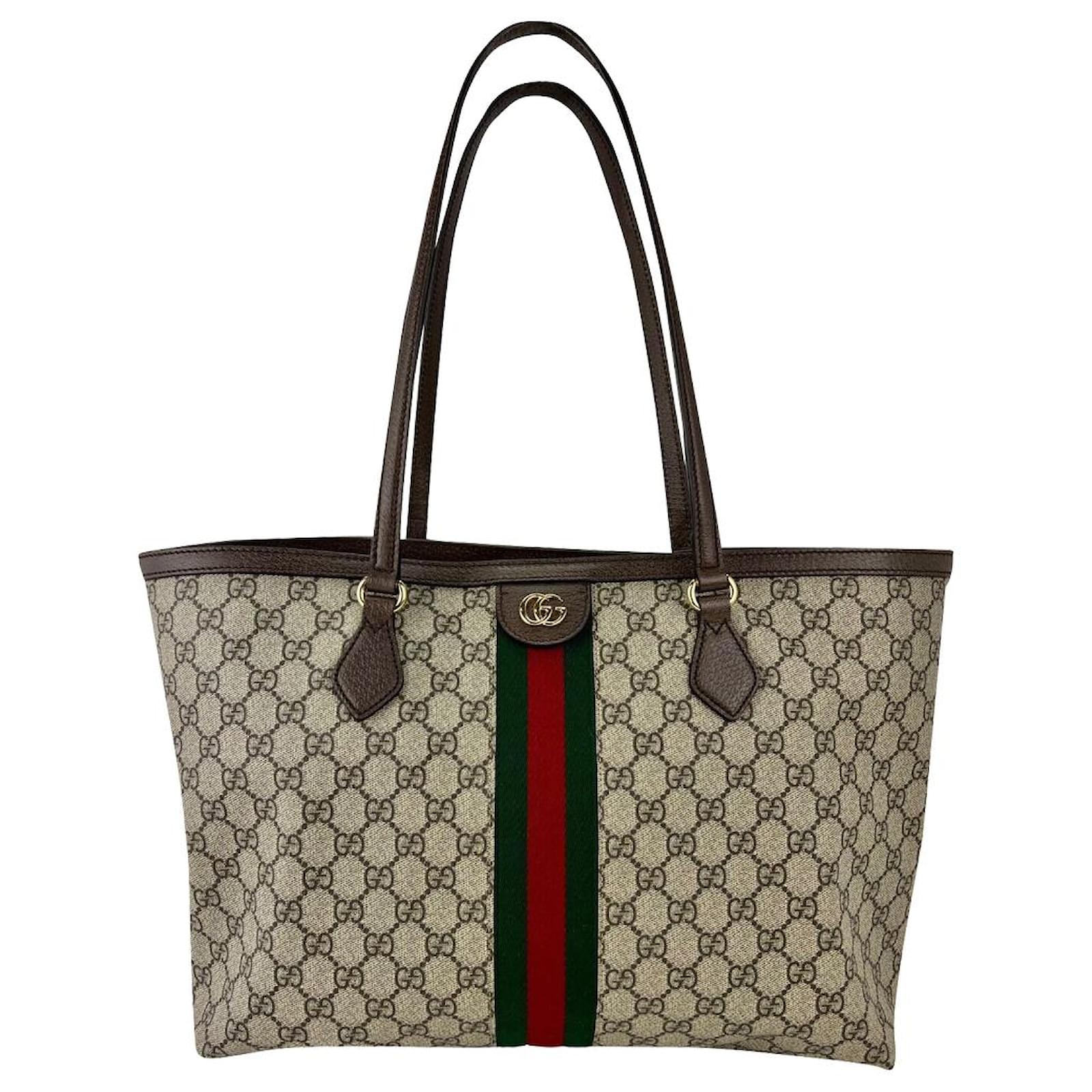 Gucci Tote Ophidia Medium Gg Supreme Tote Bag Supreme Canvas Web Hand Bag  B520 Leather ref.641513 - Joli Closet