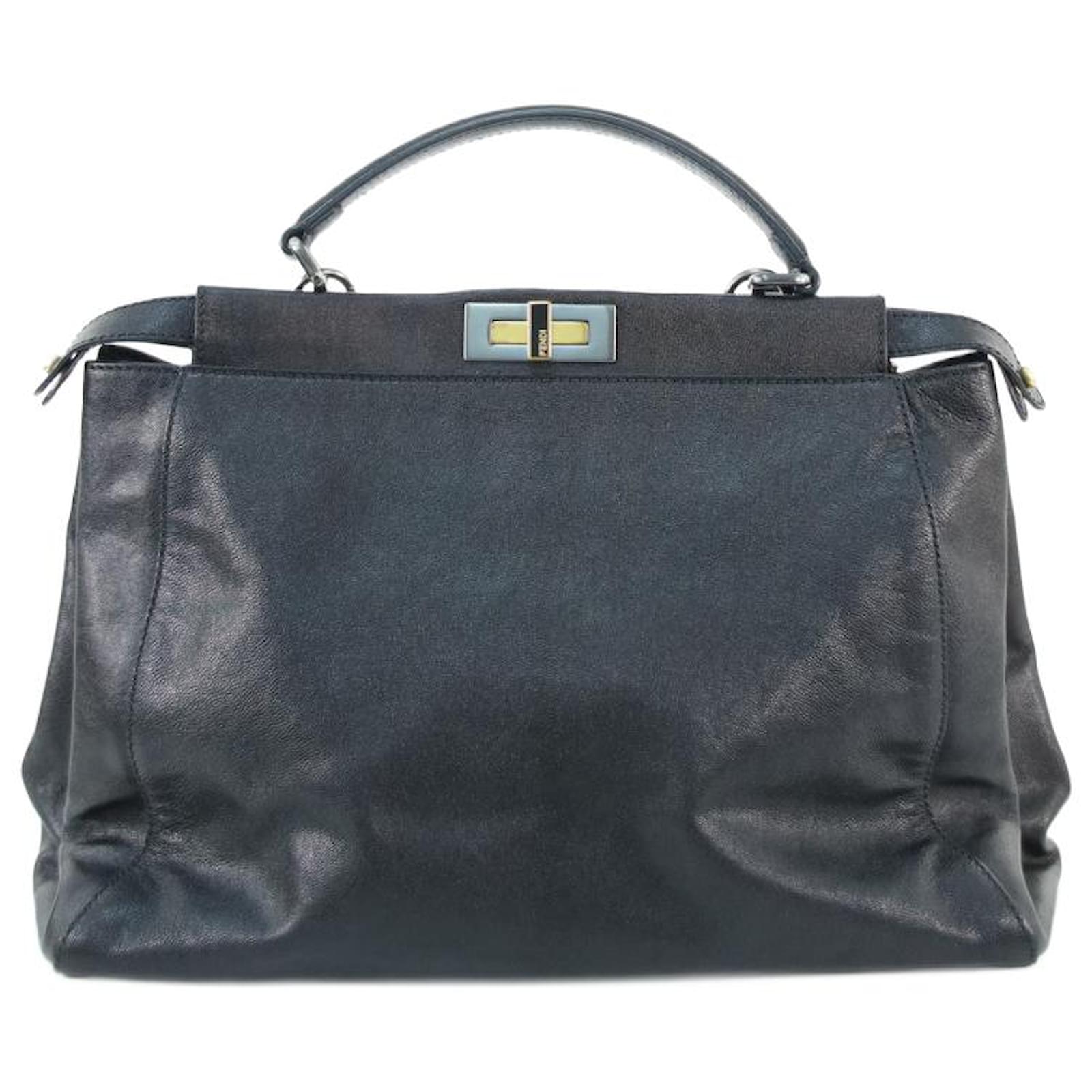Fendi handbag Black Leather ref.641780 - Joli Closet