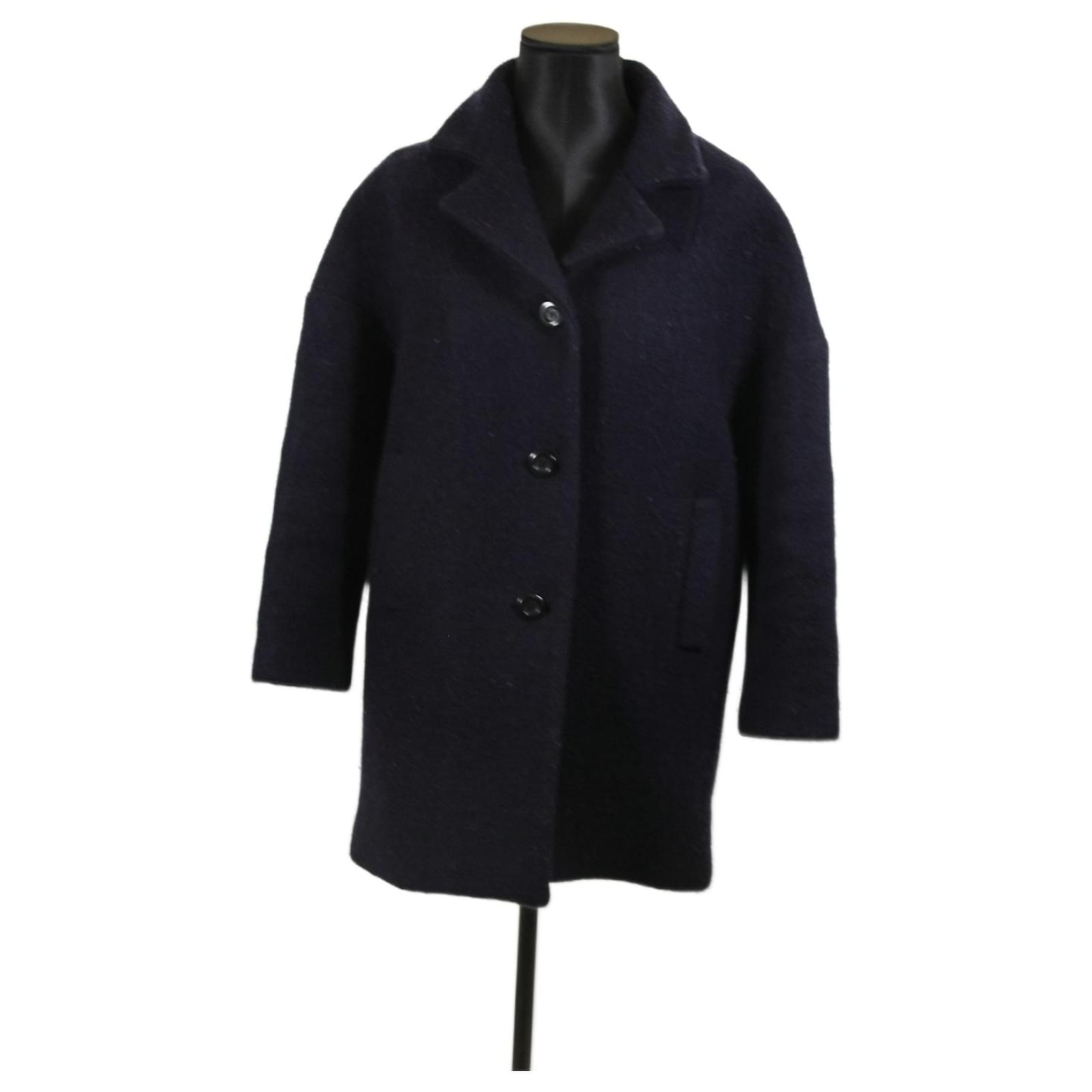 Tara Jarmon Coat 38 Blue Wool ref.641940 - Joli Closet