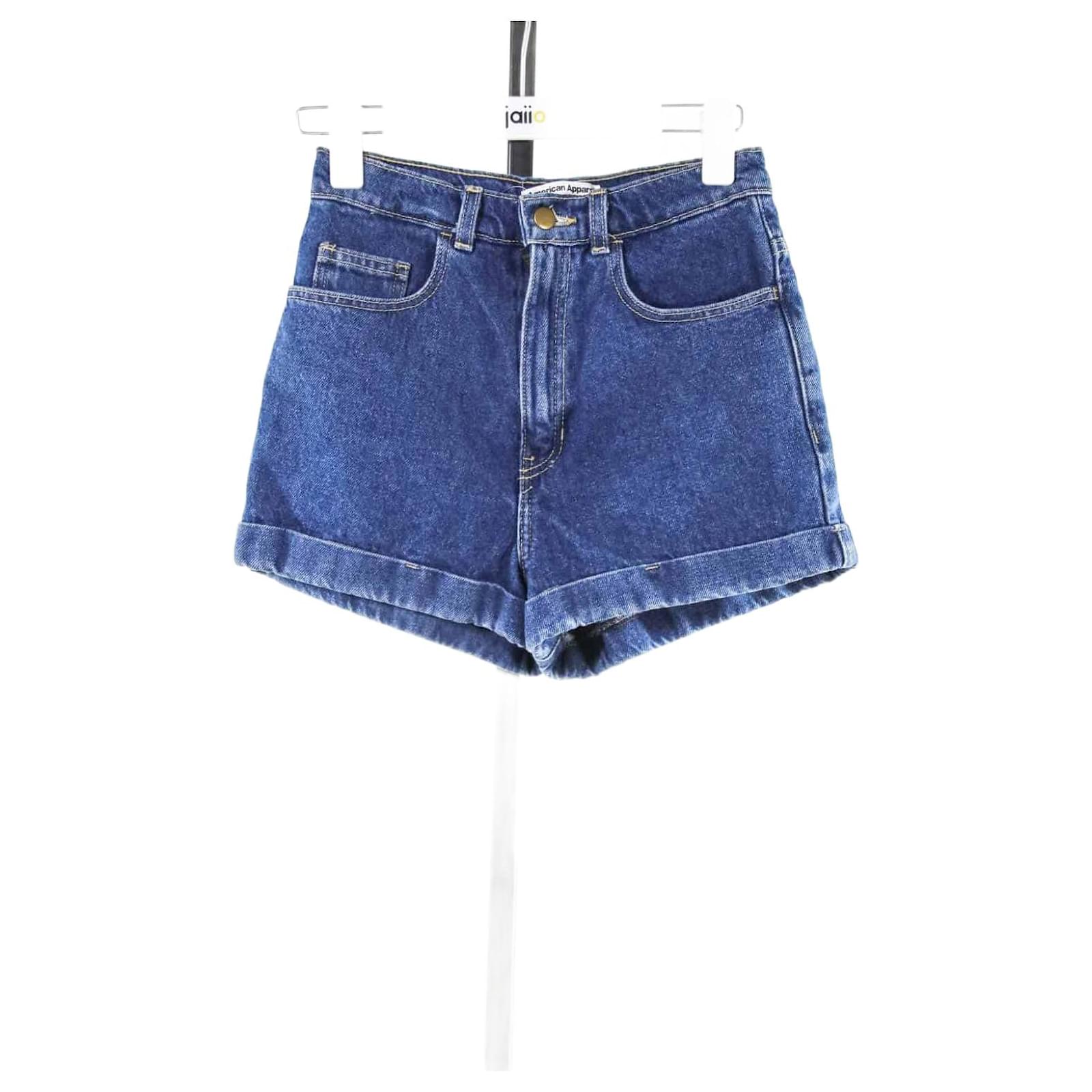 Shorts von American Apparel 26 Blau Baumwolle ref.641984 Joli Closet