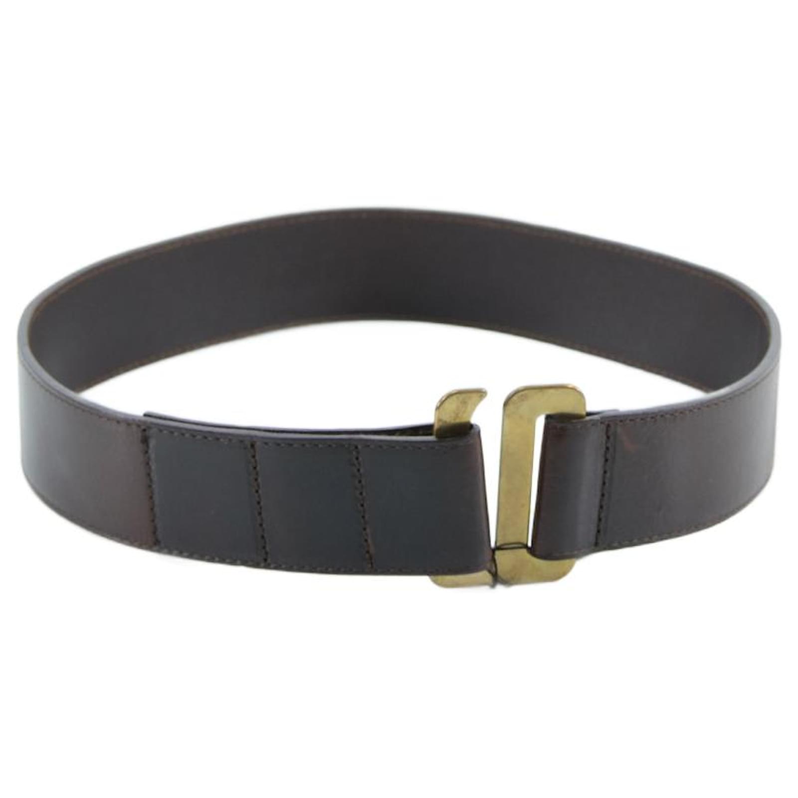 Maison Martin Margiela M belt Brown Leather ref.642210 - Joli Closet