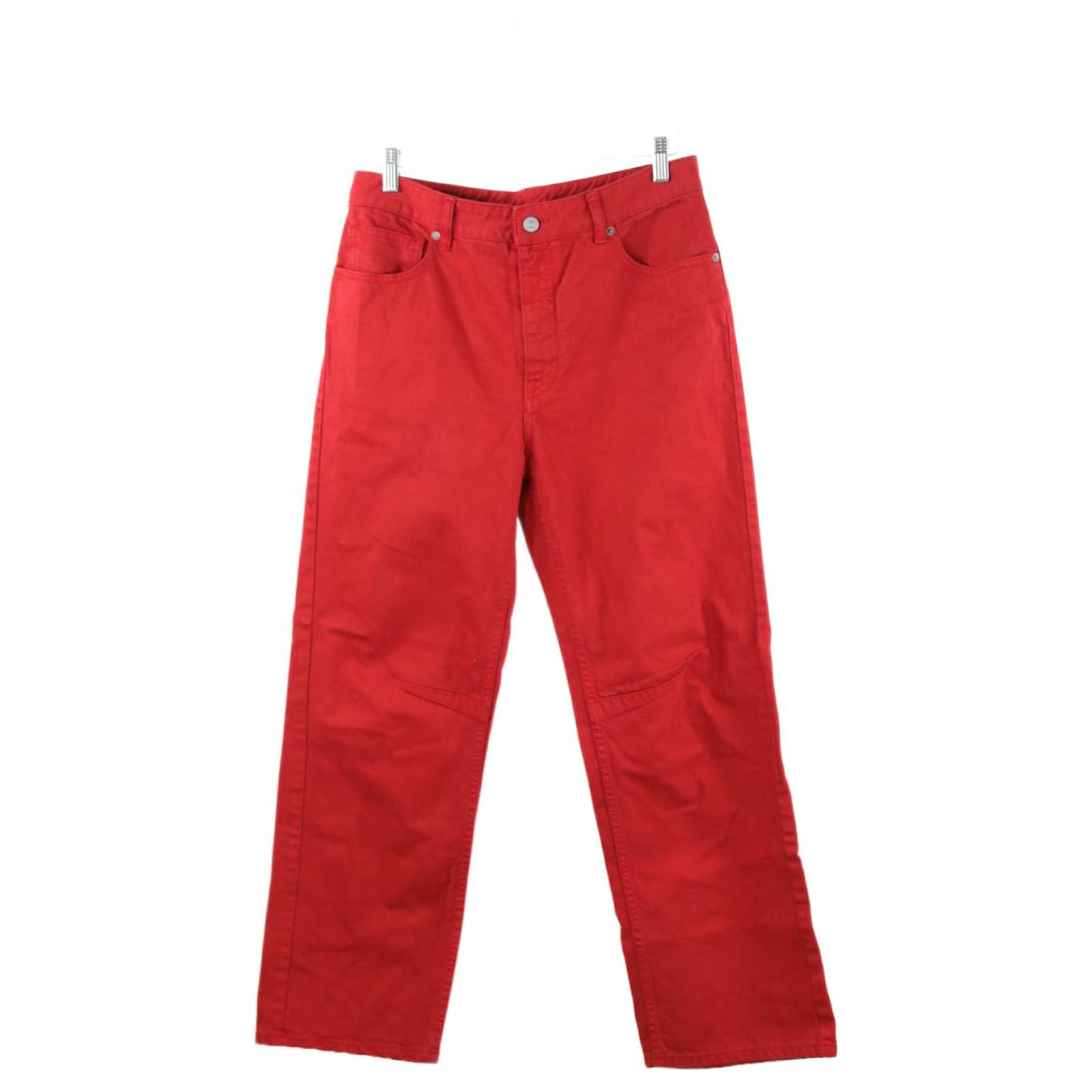 Maison Martin Margiela Maison Margiela jeans 44 Red Cotton ref