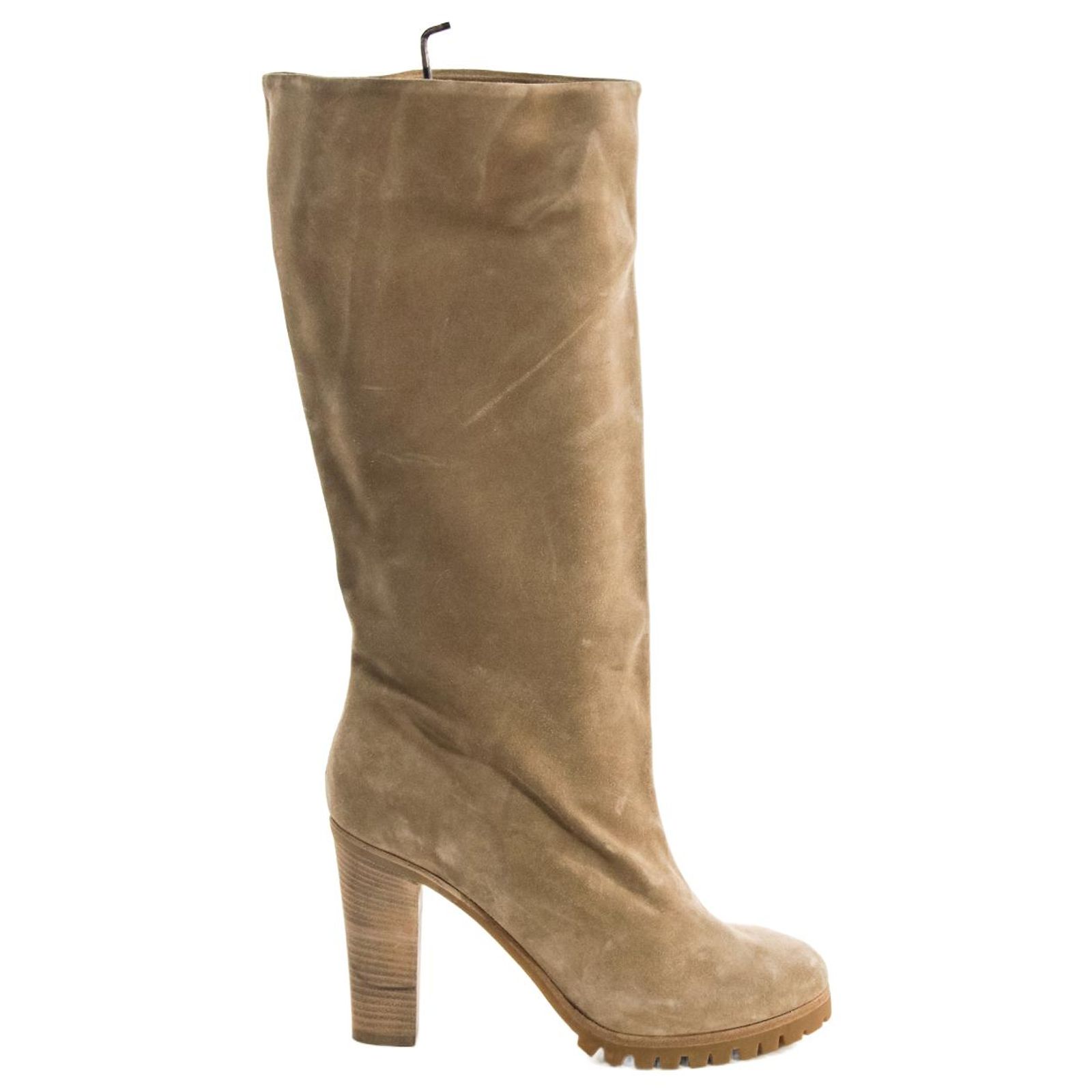 Bottes Tod’s Femme En Daim Marron – Taille 8.5 US (environ 39.5 EU) – Occasion Très Bon état