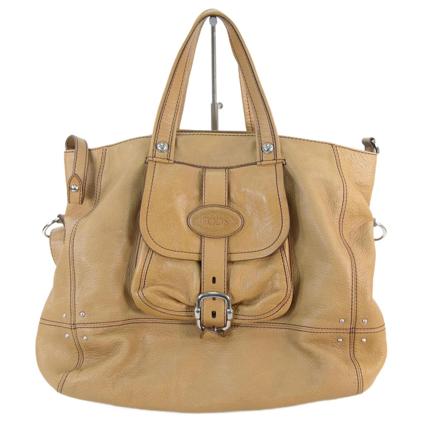 Tod's handbag Brown Leather ref.644184 - Joli Closet