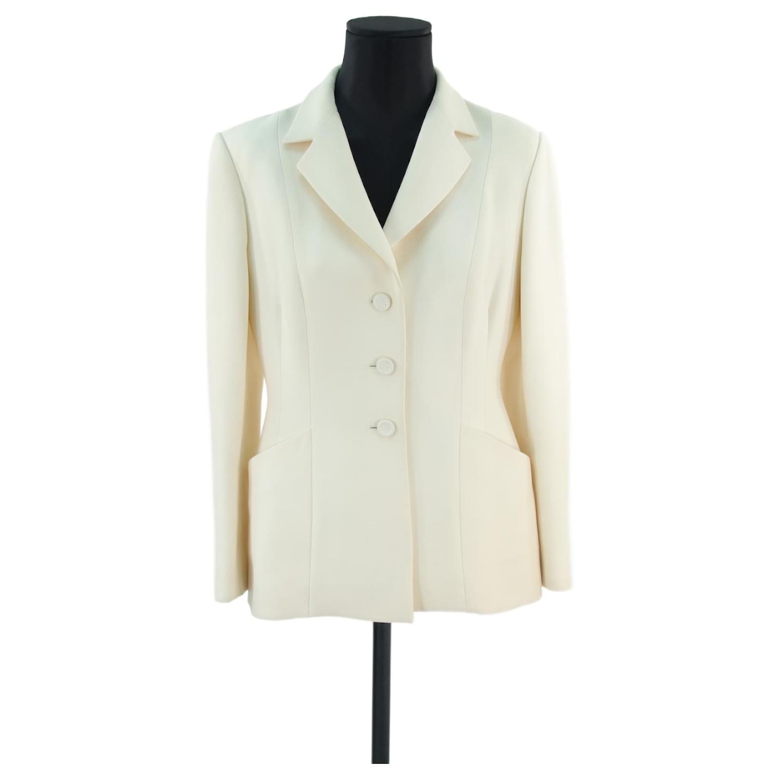 Dior jacket 42 Beige Wool ref.644801 - Joli Closet