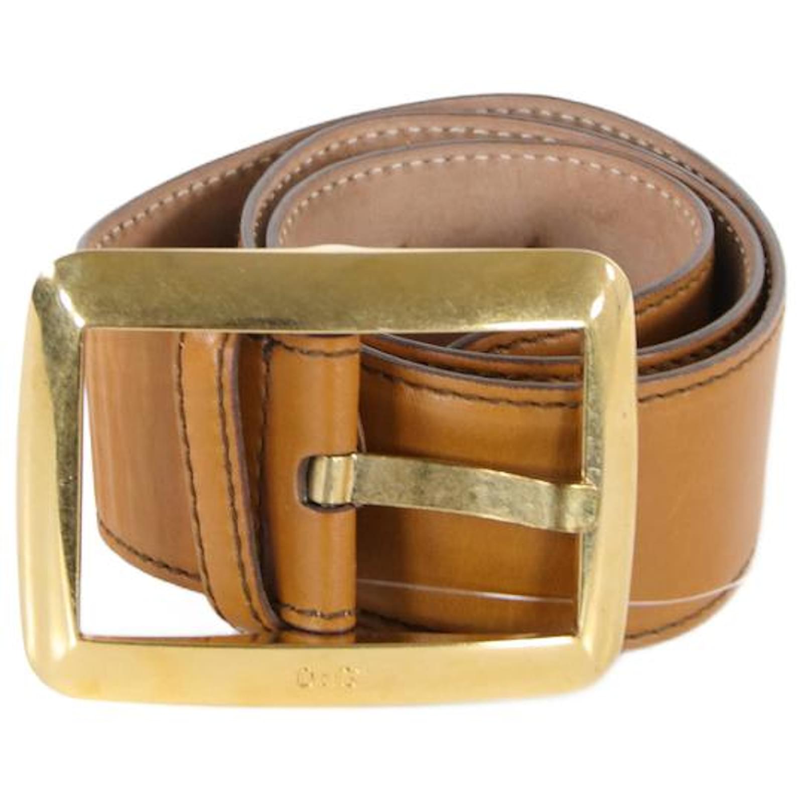 Dolce & Gabbana belt Brown Leather  - Joli Closet