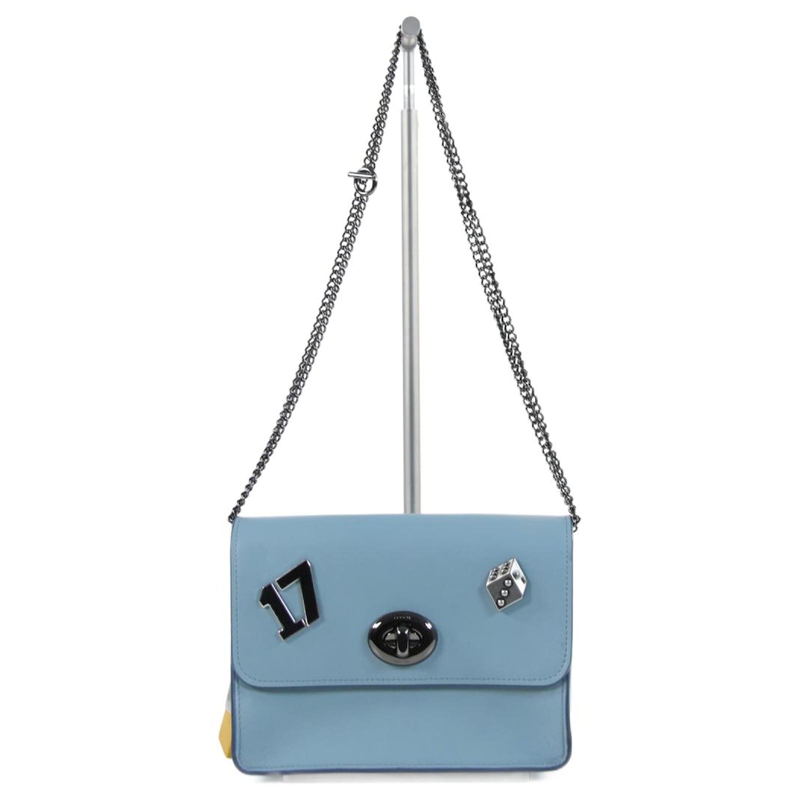 Coach shoulder bag Blue Leather ref.645759 Joli Closet