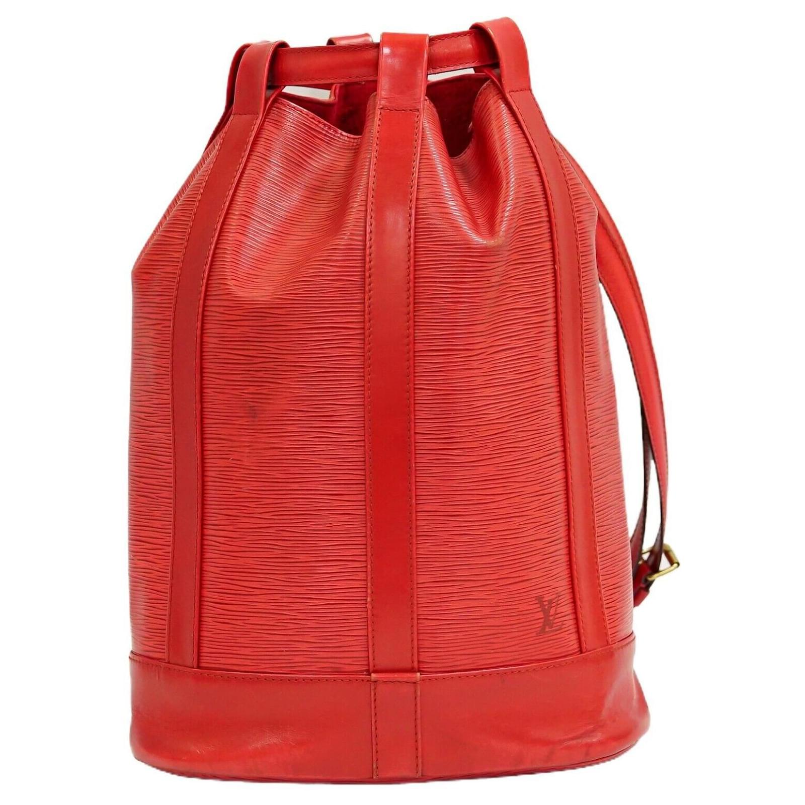 Louis Vuitton Randonnée Red Leather ref.647325 - Joli Closet
