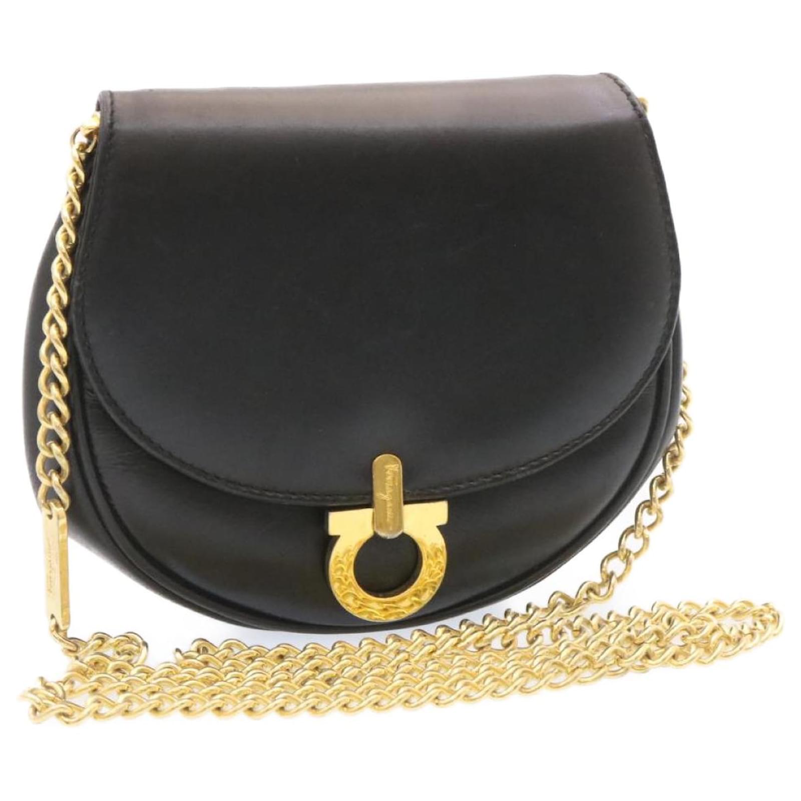 Salvatore Ferragamo Black Leather ref.647582 - Joli Closet