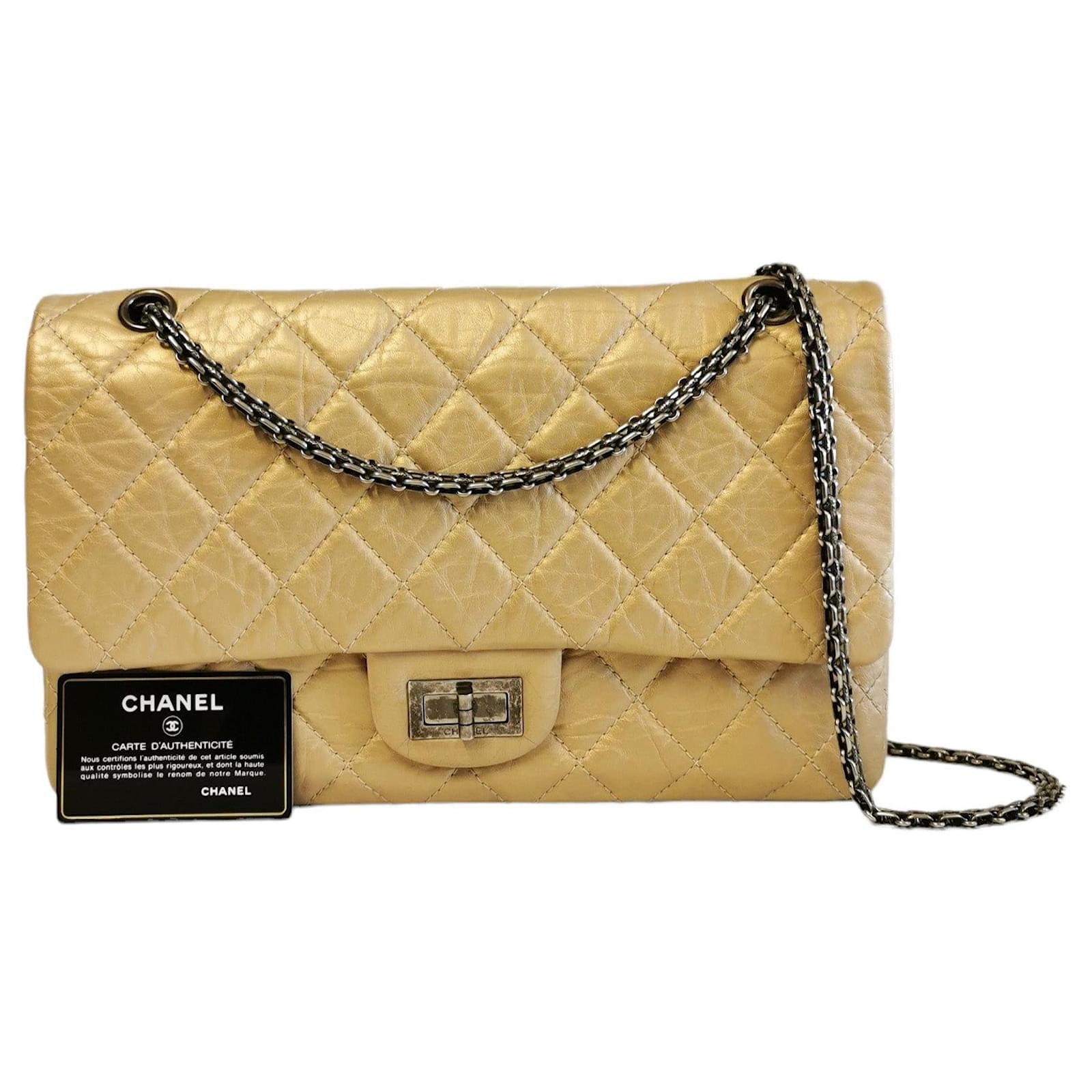 Chanel 2.55 gold sale