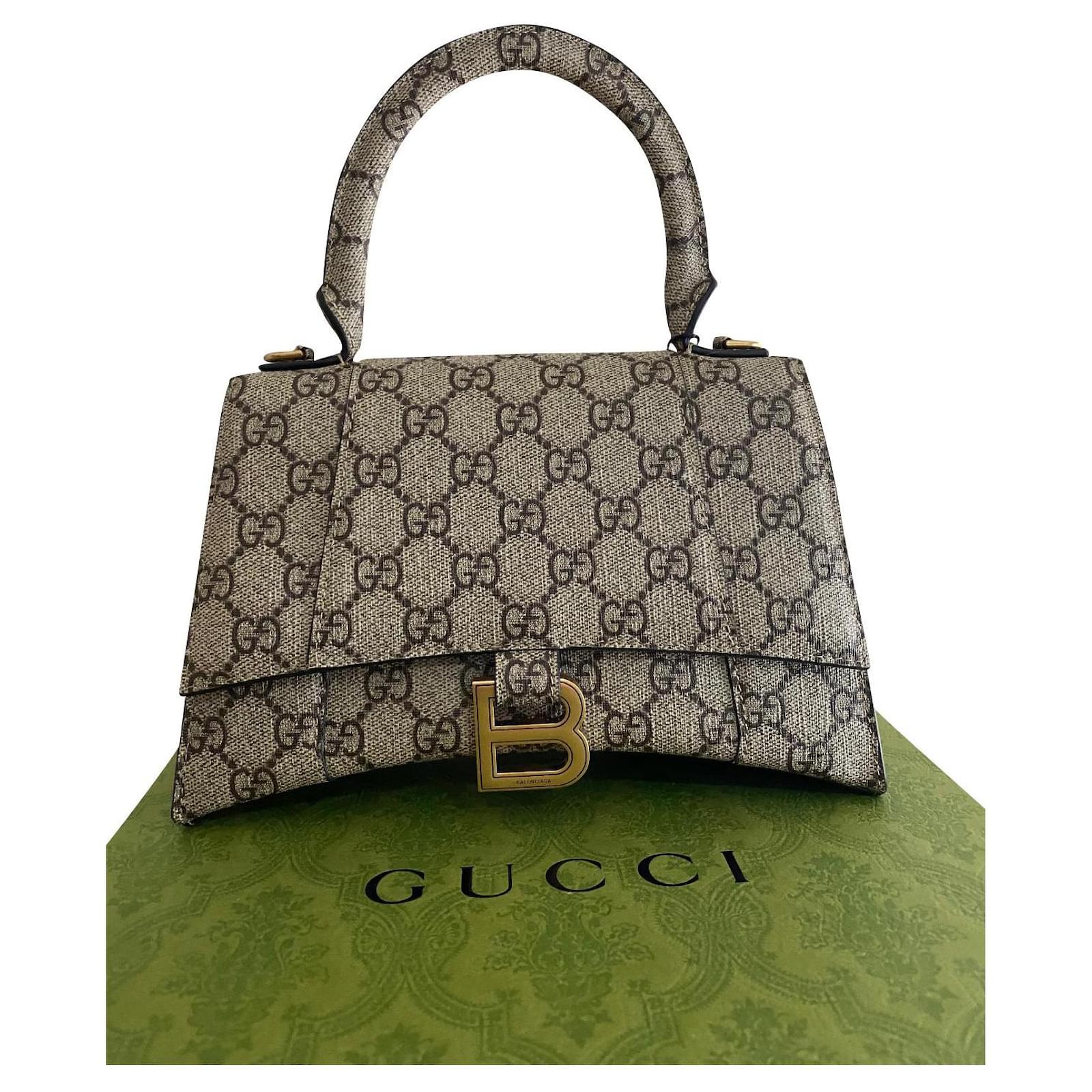 Gucci x Balenciaga The Hacker Project Small Hourglass Bag Beige/Ebony