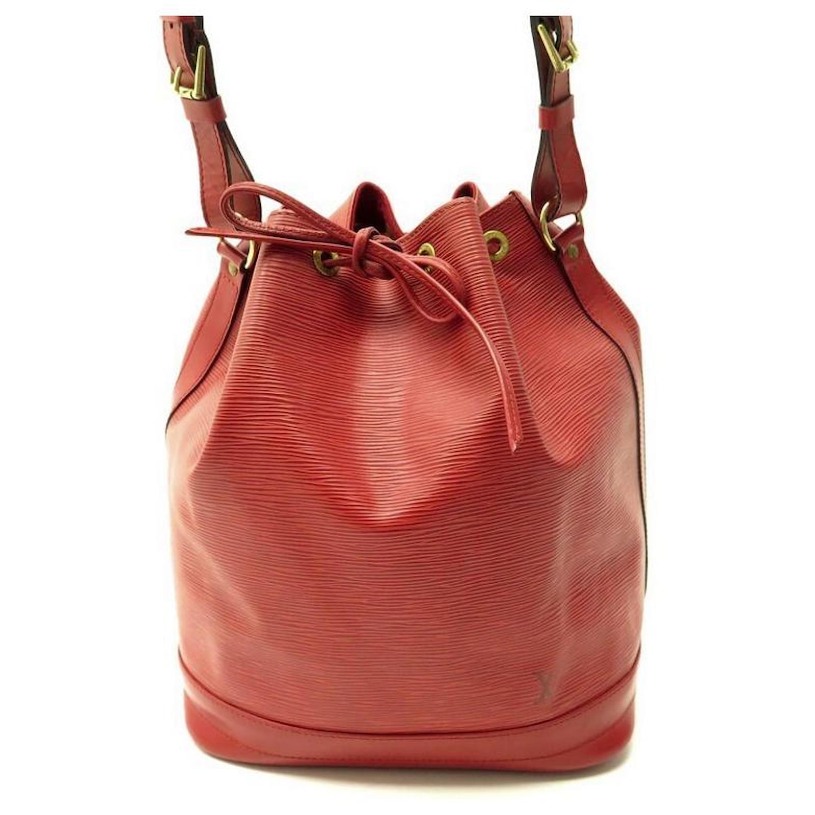 Louis Vuitton, Bags, Louis Vuitton Red Epi Leather Noe Gm Draw String  Shoulder Bag