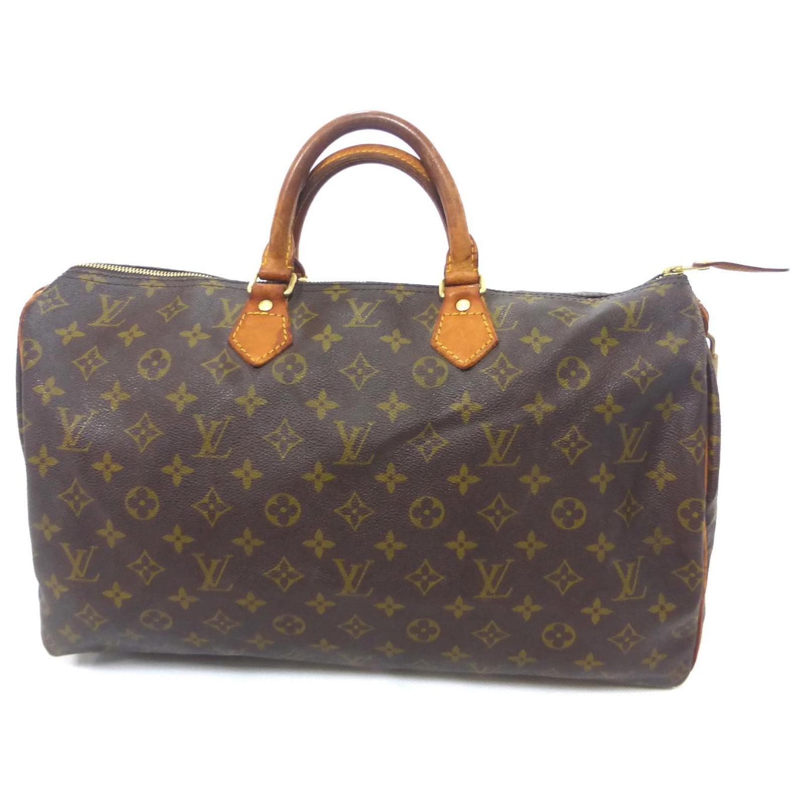 Louis Vuitton Speedy 40 Monogram Brown Leather ref.650228 - Joli
