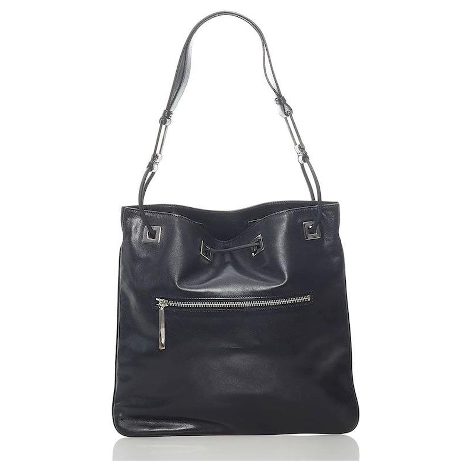 Gucci Leather Shoulder Bag Black Pony-style calfskin ref.650365 - Joli ...