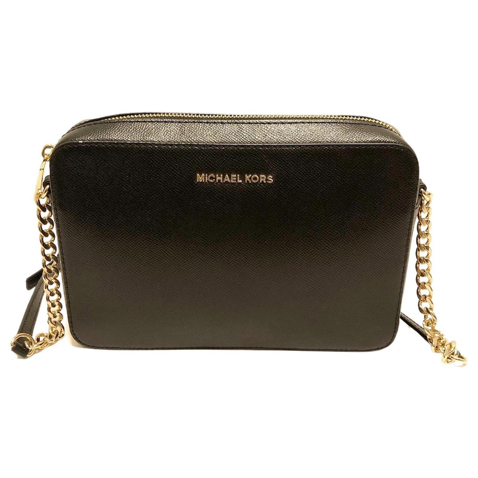 Michael Kors Jet Set Black Leather ref.650436 - Joli Closet