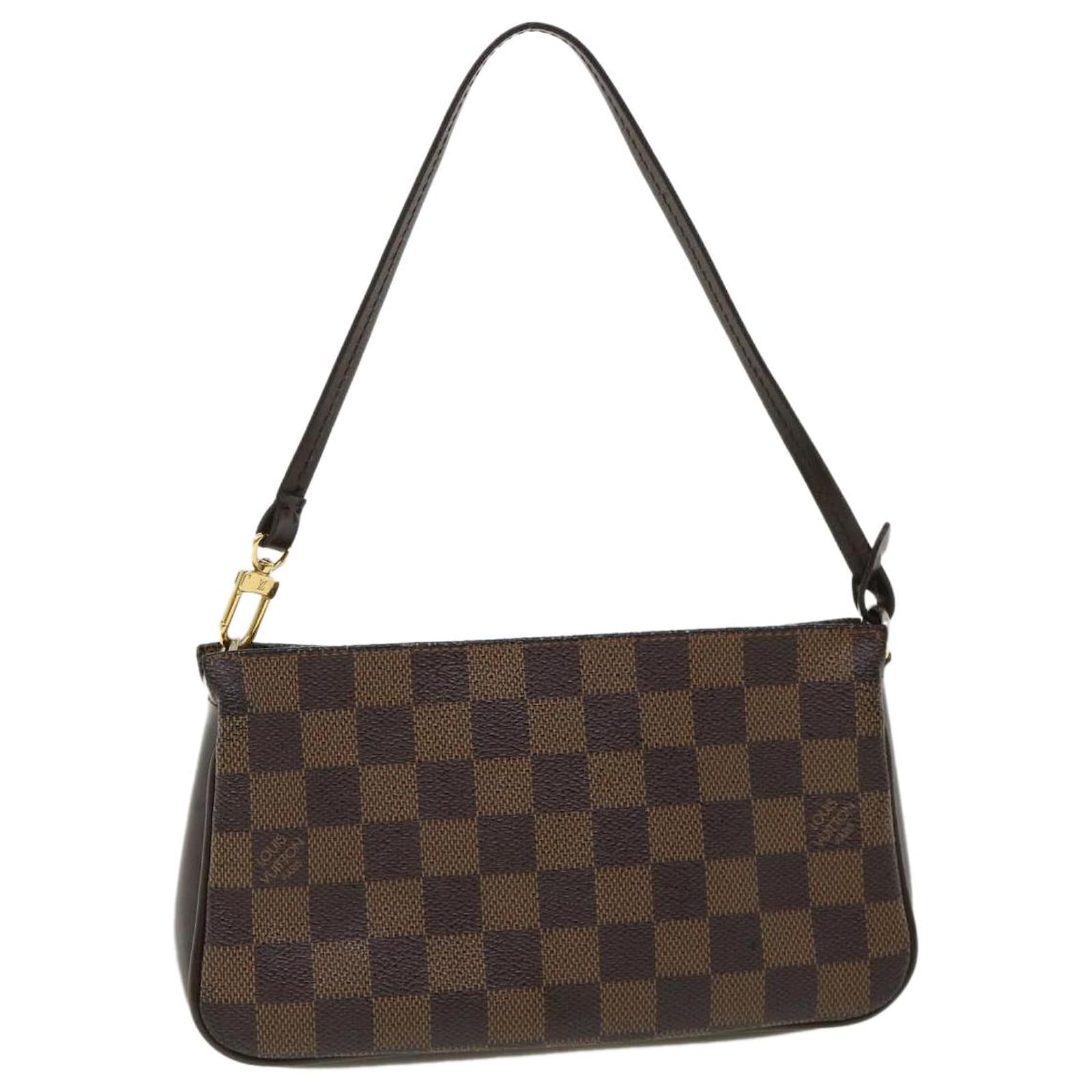 LOUIS VUITTON Damier Ebene Navona Pouch Handbag