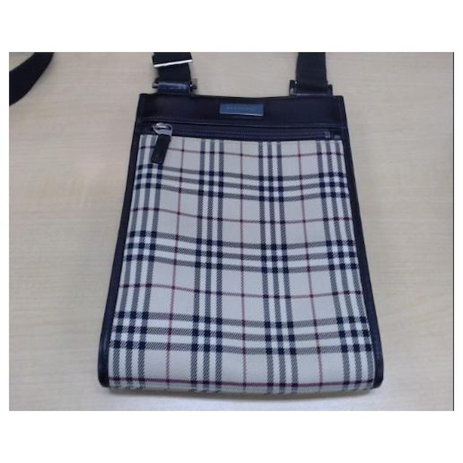 Fashion Plaid Men Bags Shoulder Crossbody Vintage Leather